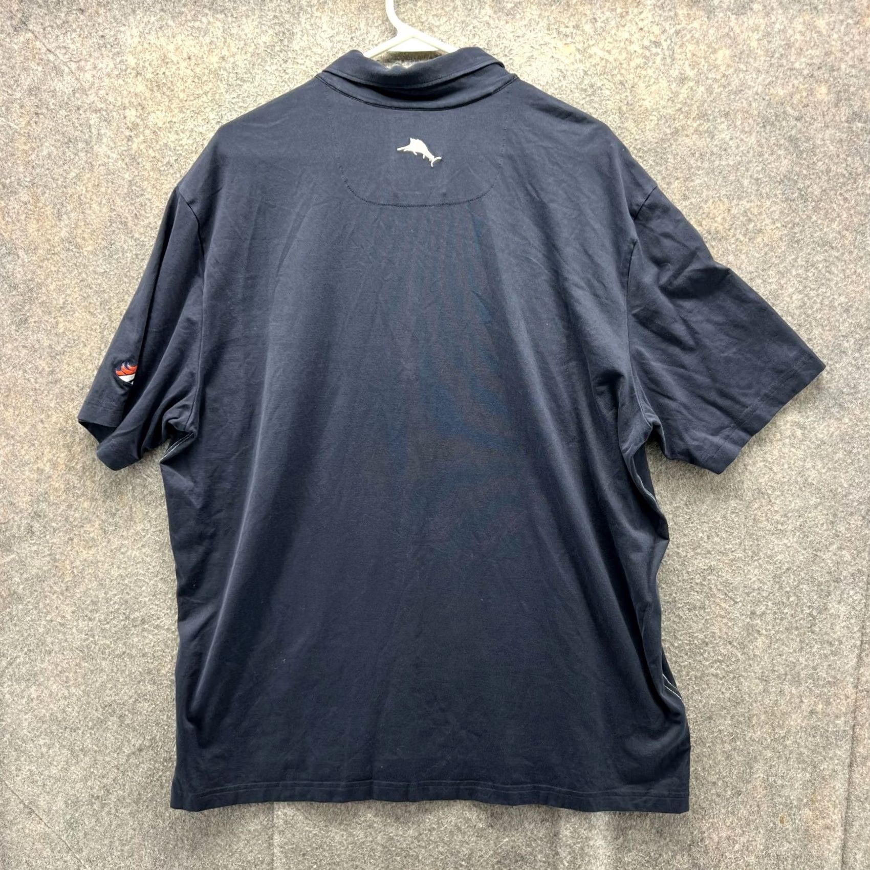 Tommy Bahama Tommy Bahama Polo Shirt Men XXL Blue Navy Pima Cotton Preppy Dress Denver Bronco Size 48R - 2 Thumbnail