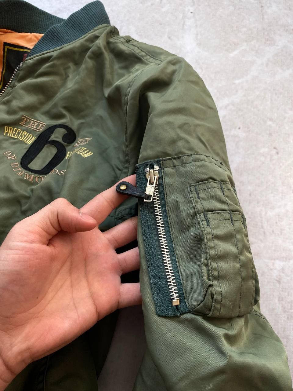 RIFLE × Vintage Vintage RIFLE Bomber Jacket MA-1 Military USA Schott Style Size US S / EU 44-46 / 1 - 7 Thumbnail