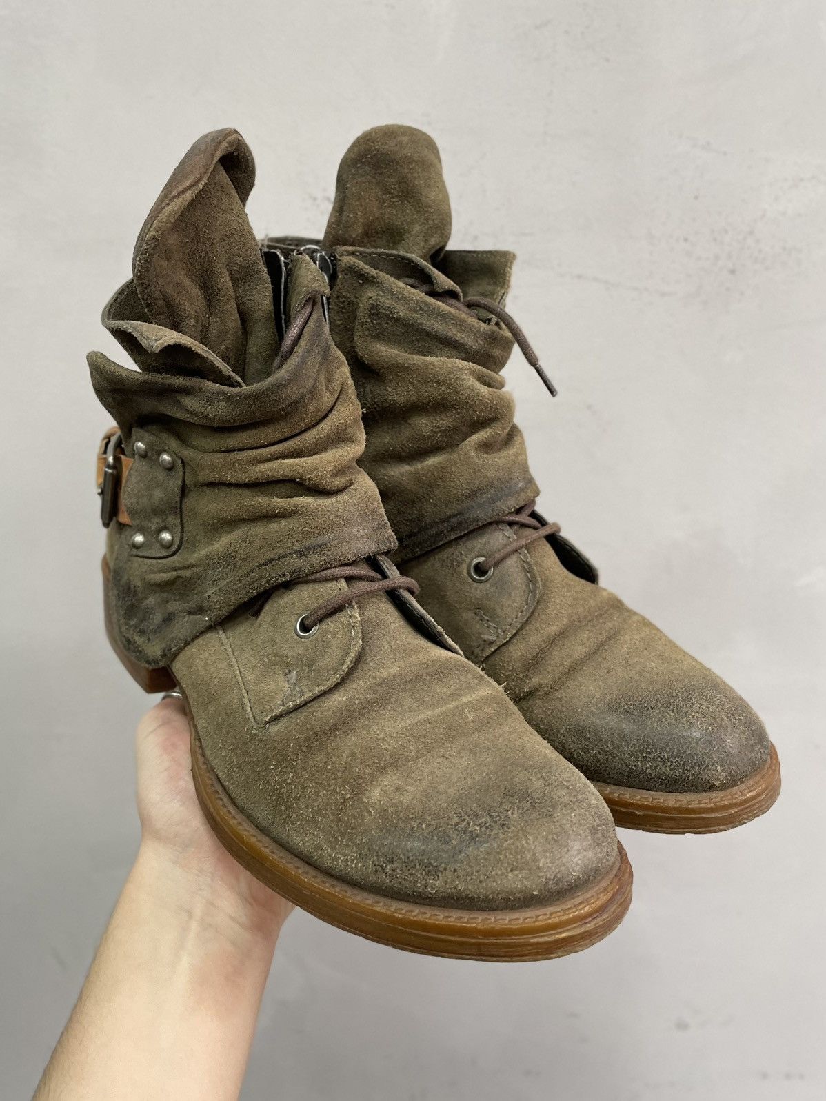 A.S.98 A.S. 98 style leather avant garde boots suede tornado mart Size US 7.5 / EU 40-41 - 2 Thumbnail