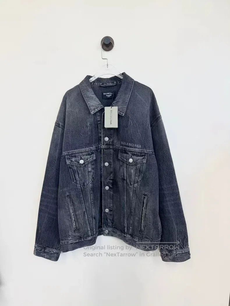 Other Balenciaga Denim coat jacket with smiling face dissolved b Size US S / EU 44-46 / 1 - 1 Thumbnail