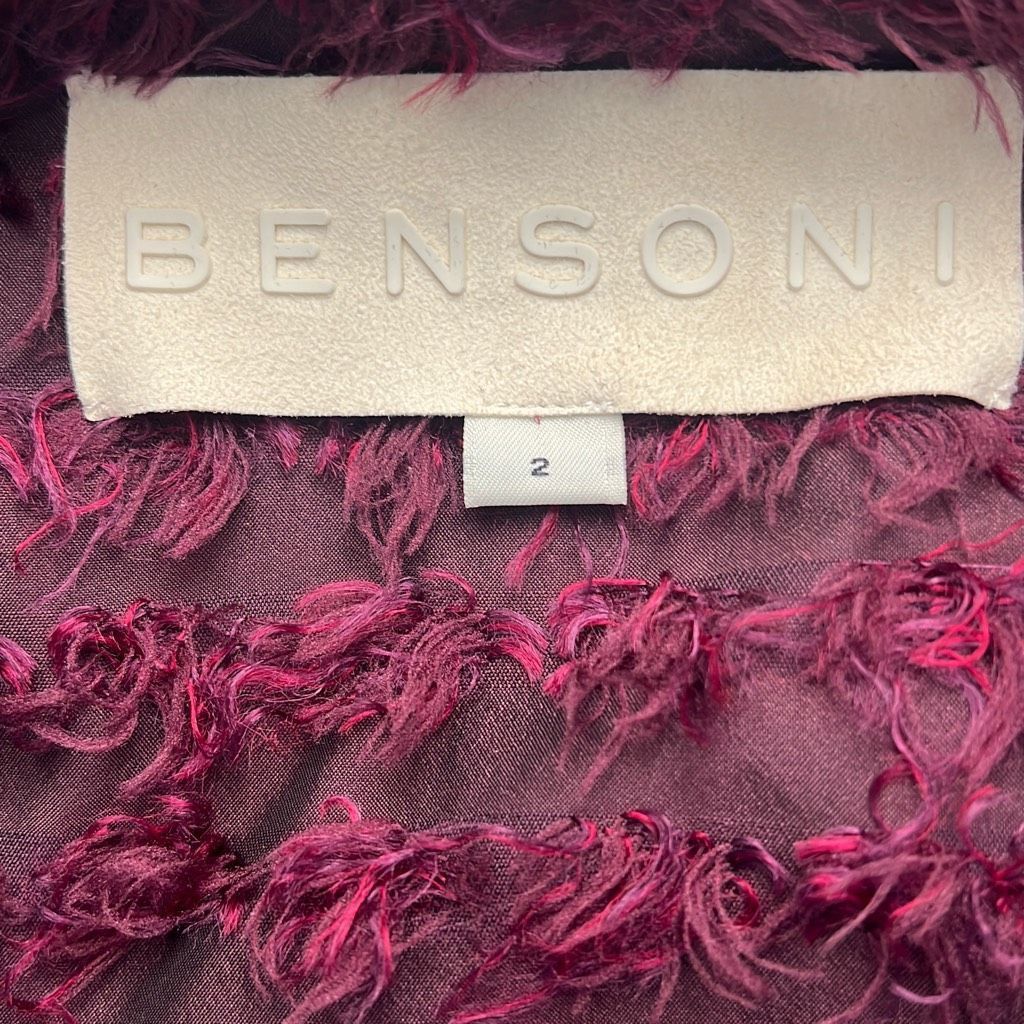 Benson Bensoni Textured Moto Peplum Jacket (306) Size XS / US 0-2 / IT 36-38 - 12 Thumbnail