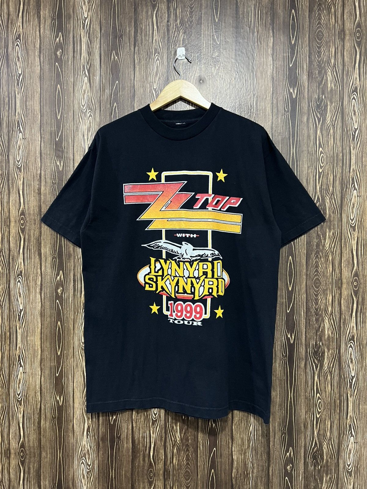 Band Tees Vintage 90s Zz Top & Lynard Skynard Band Tour Tshirt Size US L / EU 52-54 / 3 - 1 Thumbnail