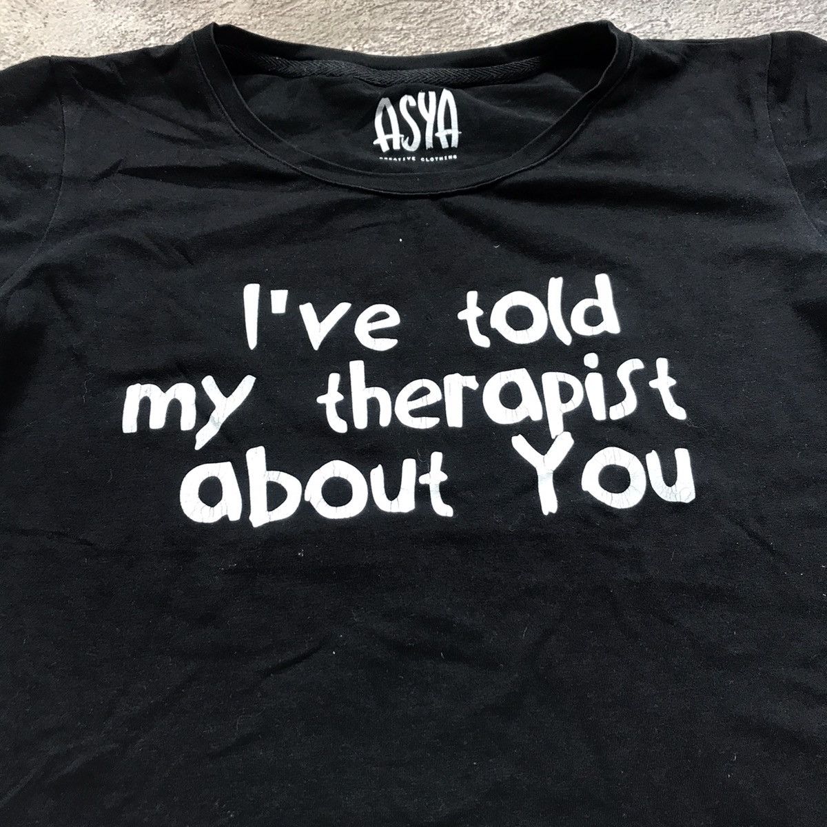 Vintage Vintage Y2K Graphic Tee Therapist Humor Indie Streetwear L Size L / US 10 / IT 46 - 3 Thumbnail