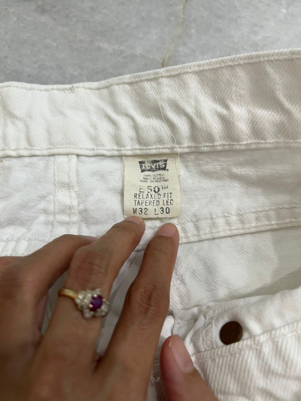 Levi's Vintage 1990’s Levis 550 White Size US 31 - 6 Thumbnail