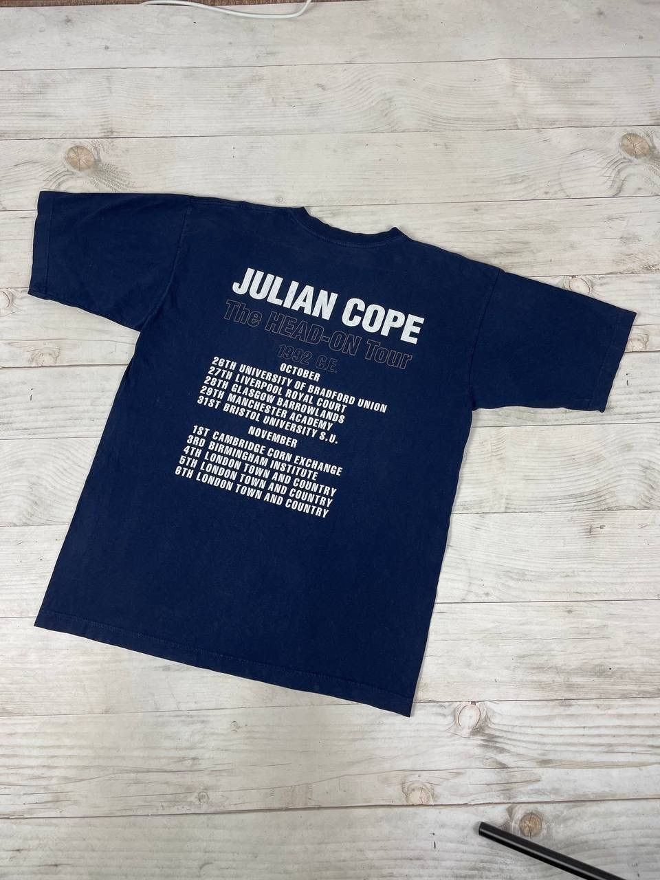 Band Tees 1992 Julian Cope The Head-On Tour T-Shirt Size US XL / EU 56 / 4 - 2 Thumbnail