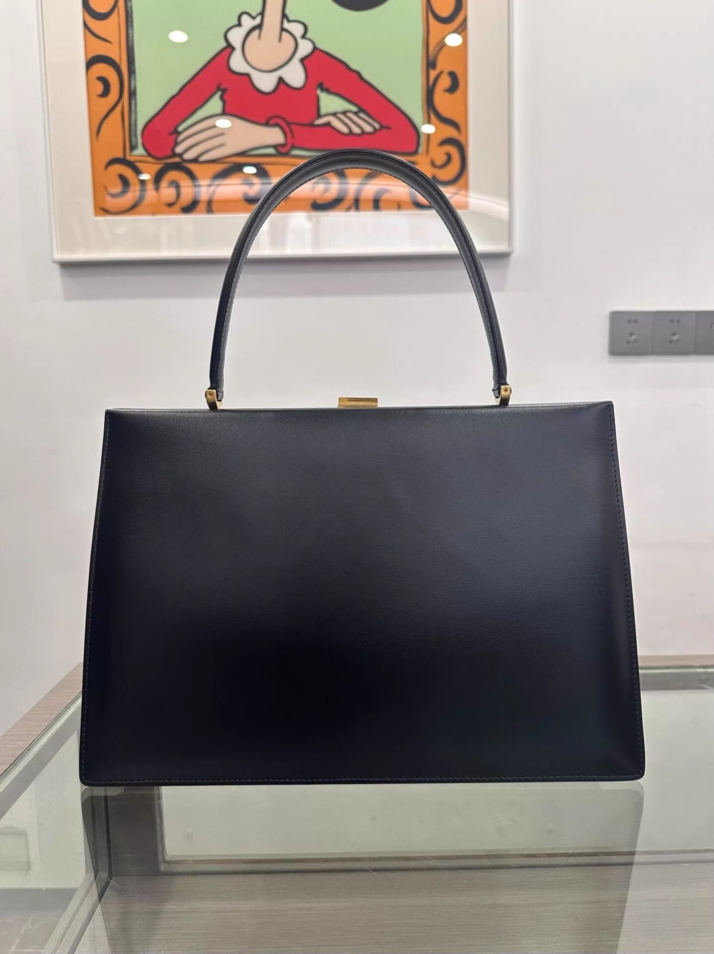 Celine Celine Clasp Black Medium 33cm Gold Logo Jolie Size ONE SIZE - 3 Thumbnail