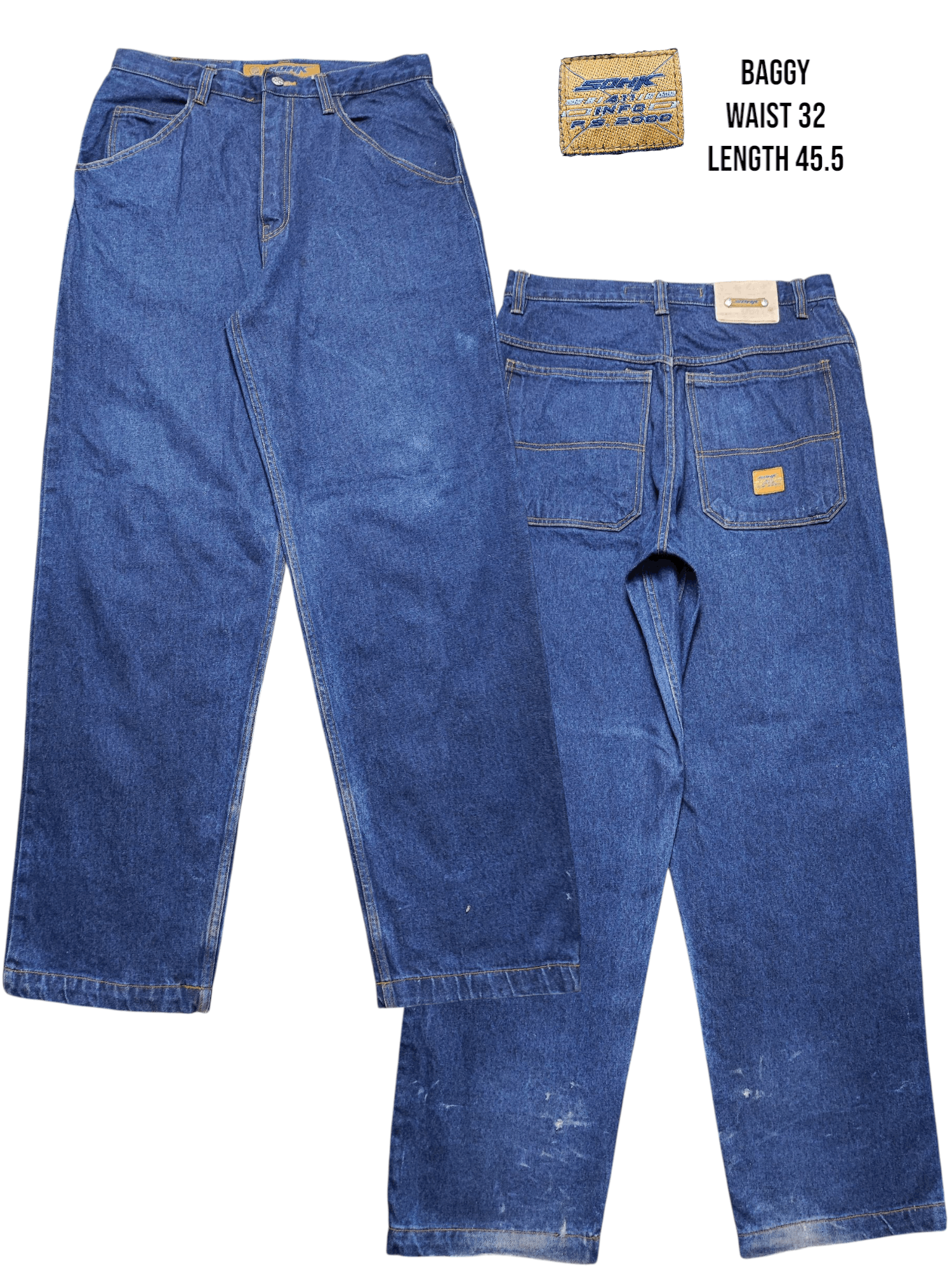 Vintage WIDE BAGGY VINTAGE SCHOOL OF HARD KNOCKS SIZE 32 Size US 32 / EU 48 - 1 Thumbnail