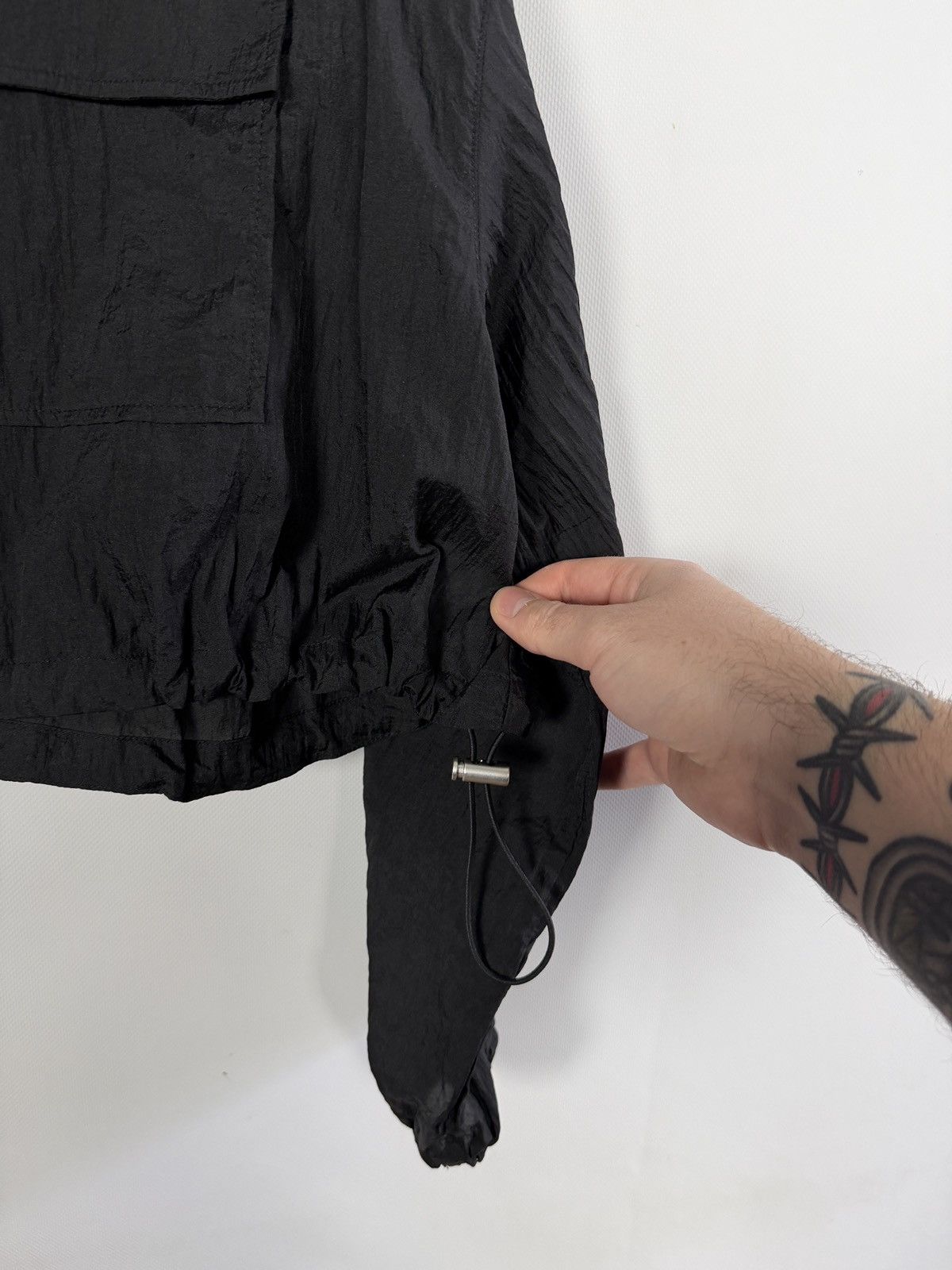 Other INGNI Full Zip Cropped Oversized Nylon Jacket Black Size M Size M / US 6-8 / IT 42-44 - 7 Thumbnail