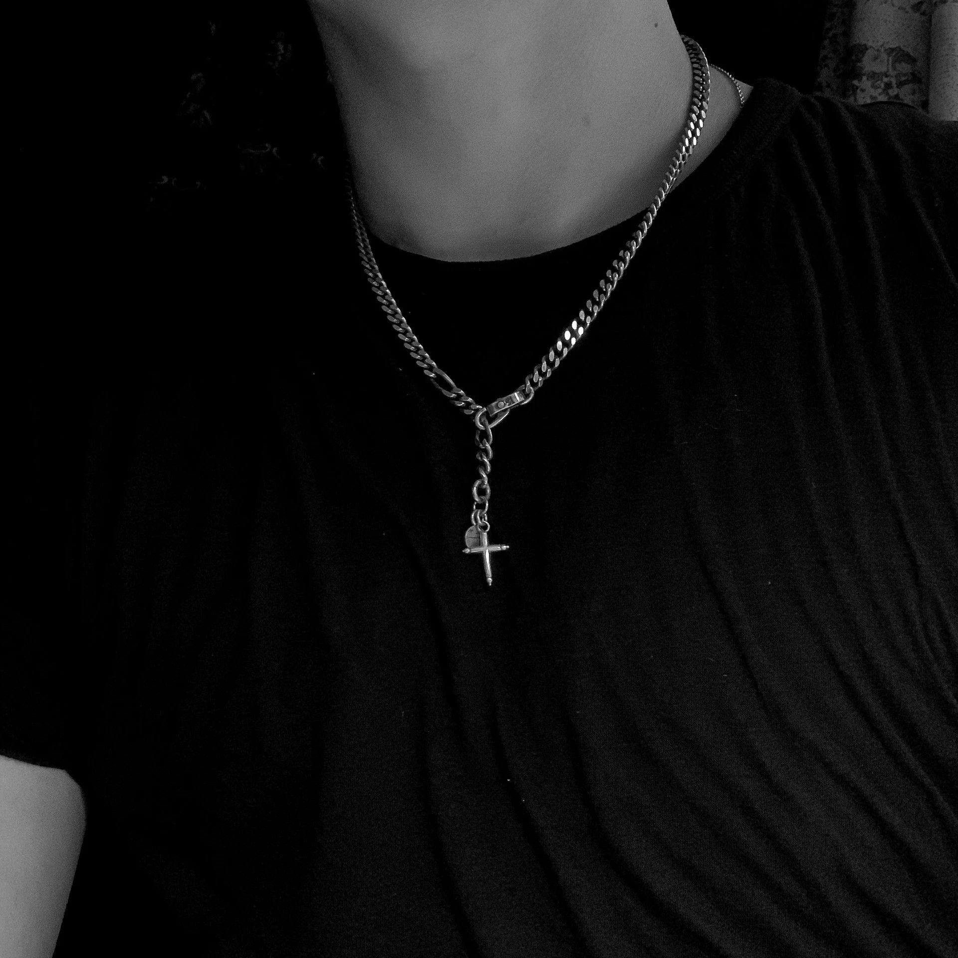 Werkstatt Munchen Silver Cross Pendant Chain Necklace Size ONE SIZE - 8 Thumbnail
