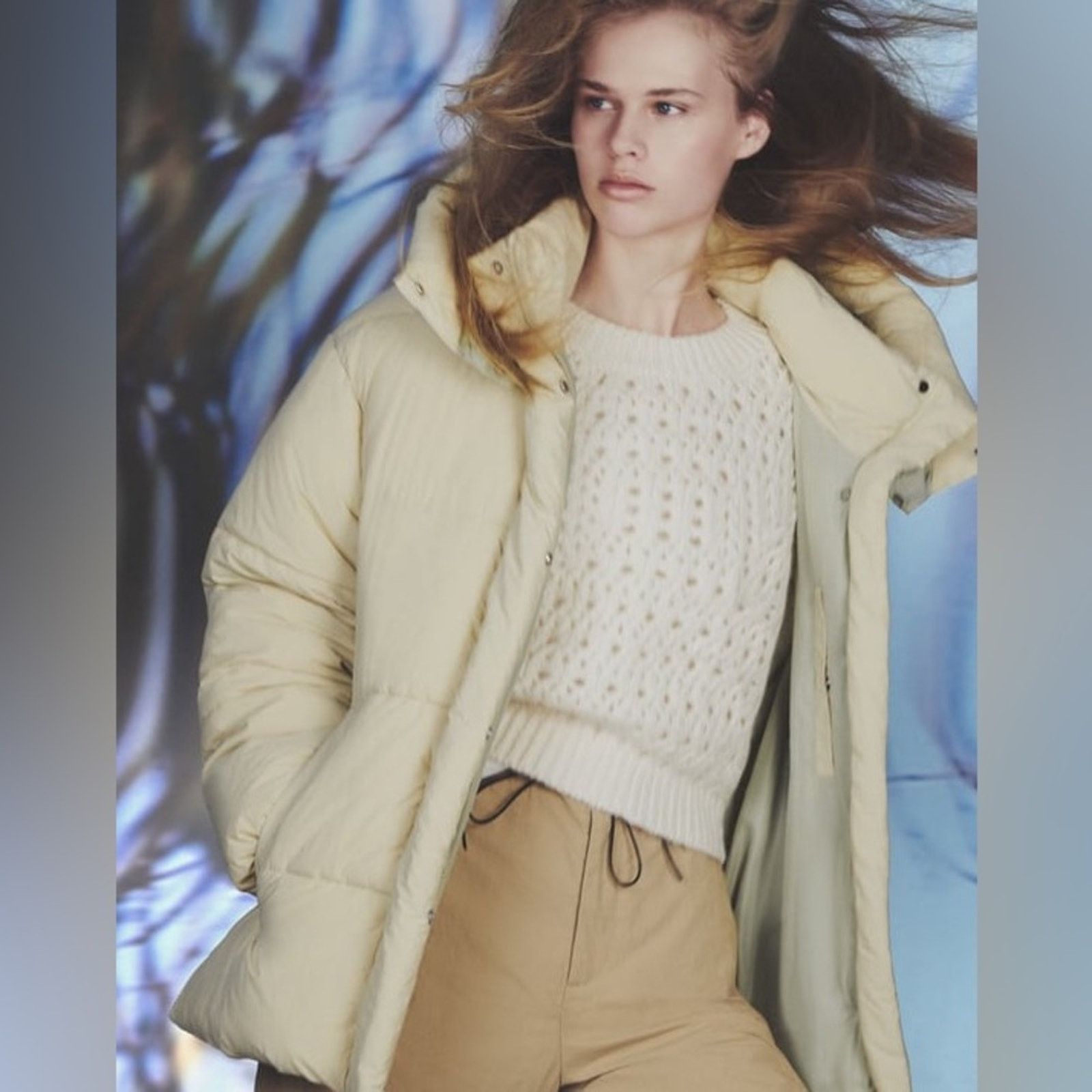 Zara ZARA WATER REPELLENT PUFFER JACKET OLIVE GREEN Size XXL / US 16-18 / IT 52-54 - 2 Thumbnail