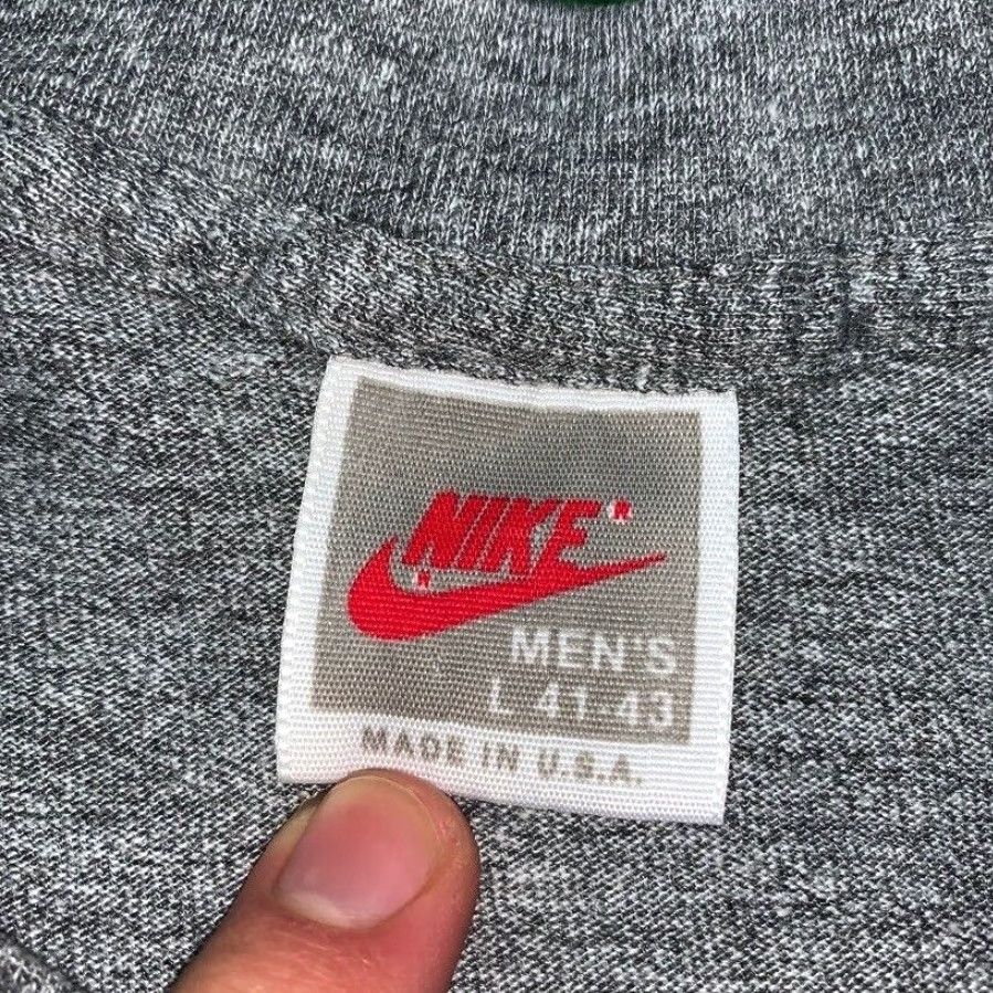 Nike VINTAGE Nike T Shirt USA Gray 80s 1988 Olympic Sportswear Graphic Tee Men XL Short Sleeve Crew Neck Unisex Rayon 100% Cotton Logo Size US L / EU 52-54 / 3 - 4 Thumbnail