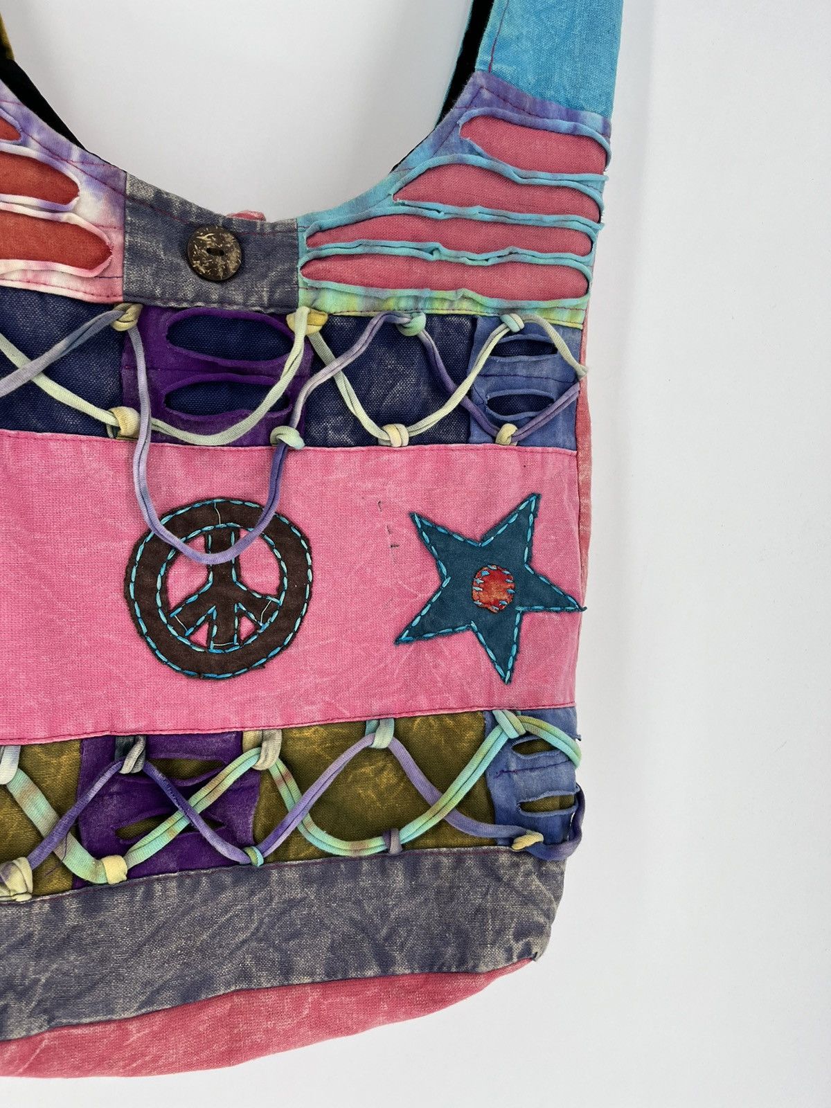 Japanese Brand Vintage Y2K Japanese Shopper Crossbody Hippie Bag Style Size ONE SIZE - 6 Thumbnail