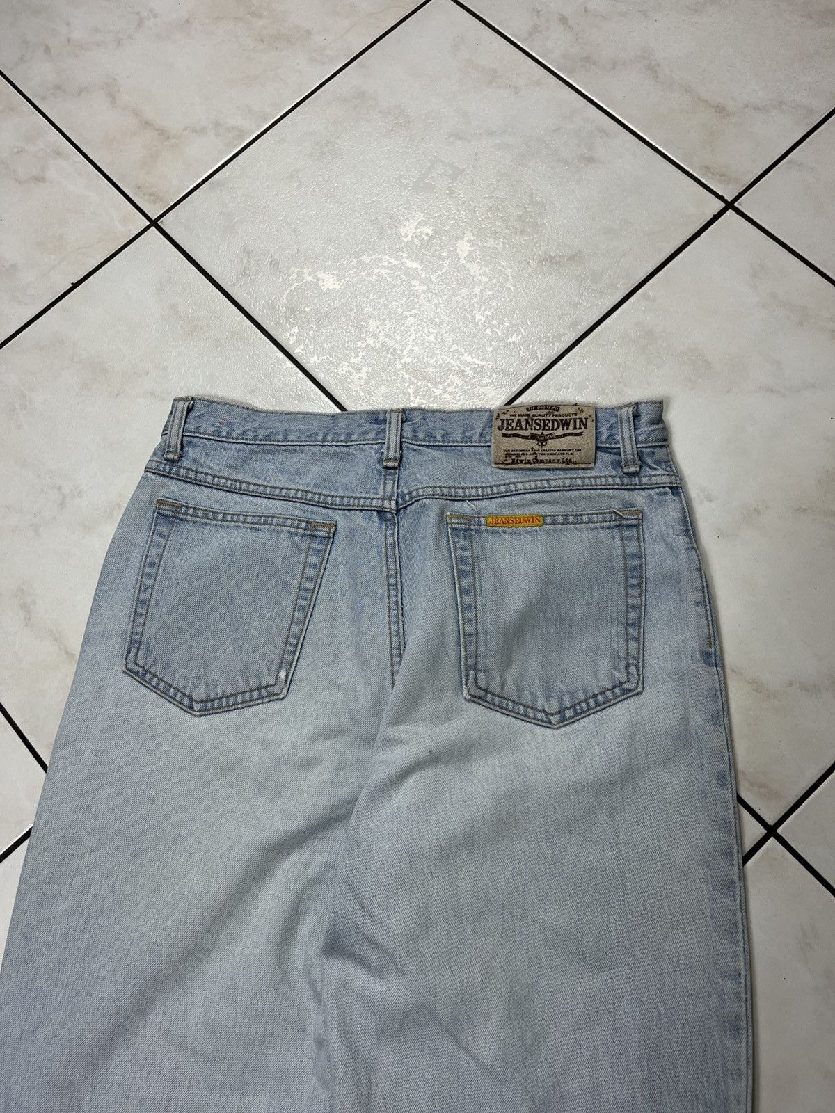 Edwin × Vintage Vintage Edwin newton slim baggy distressed denim pants jeans Size US 34 / EU 50 - 16 Thumbnail