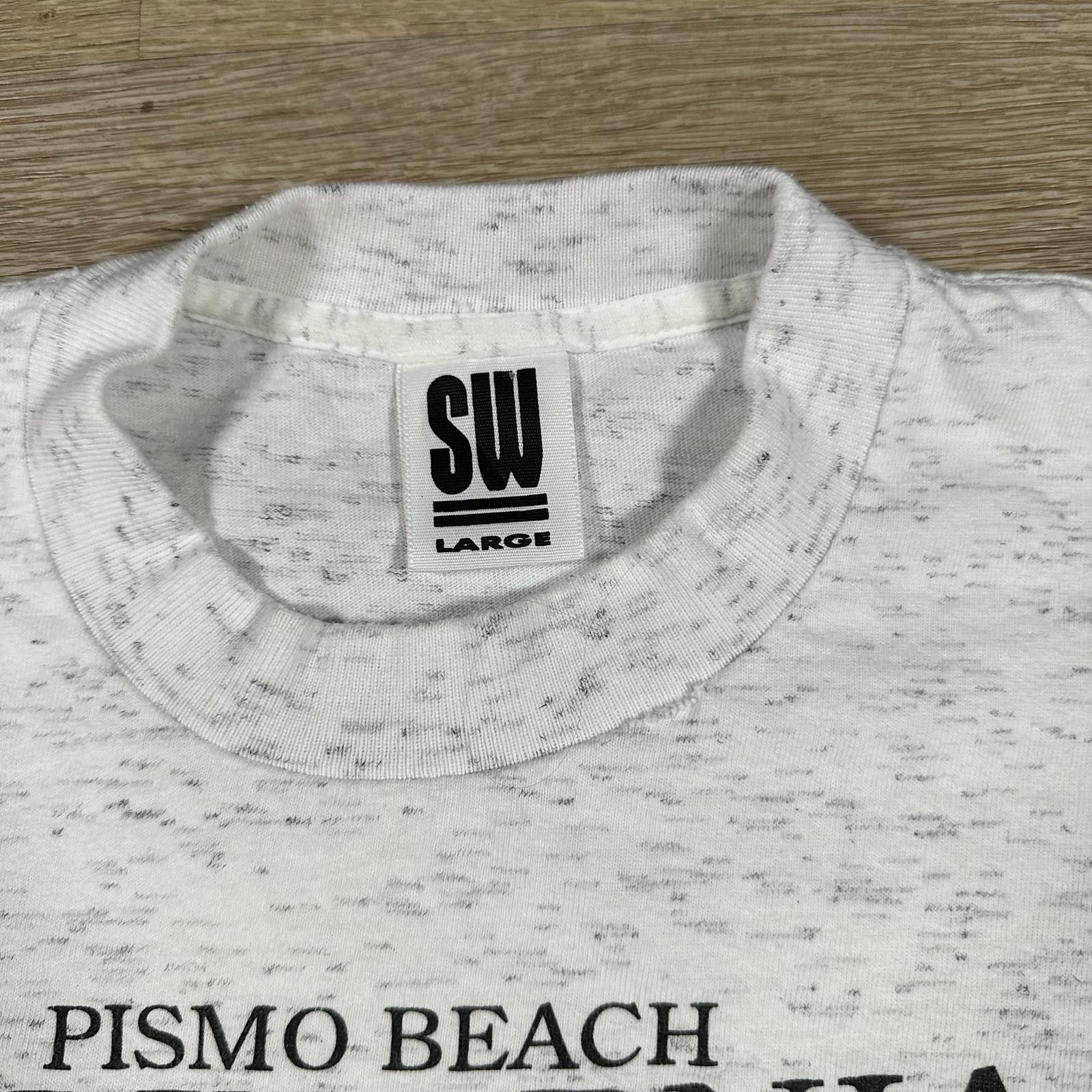 Other Screenworks Mens T-shirt Large 90s-00s White Pismo Beach Size US L / EU 52-54 / 3 - 6 Thumbnail