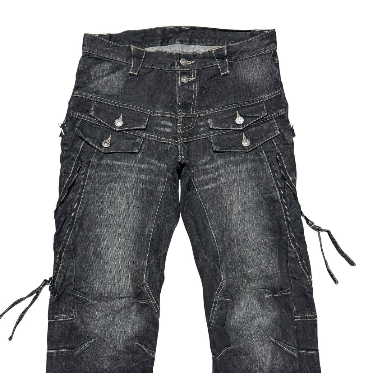 PPFM PPFM Bondage Black Denim Jeans Size US 32 / EU 48 - 5 Thumbnail