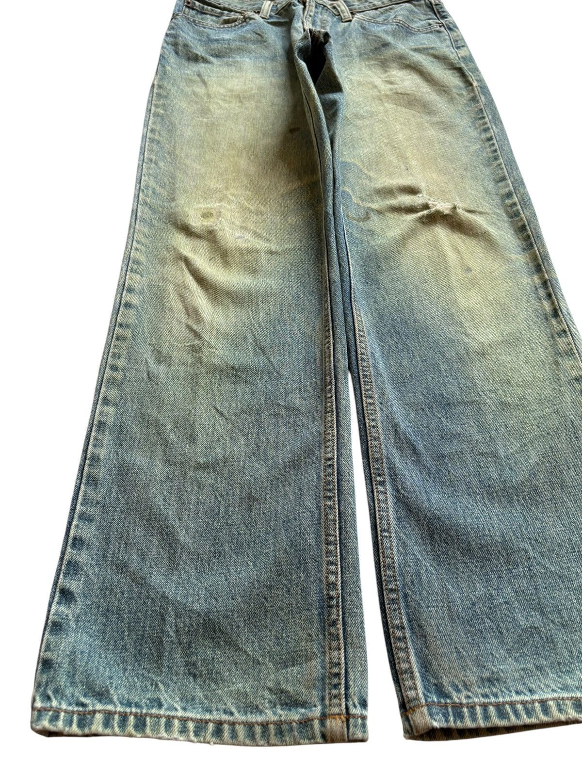 Japanese Brand Vintage Japanese Brand Sick Mud Wash Distressed Loose Jeans Size US 30 / EU 46 - 6 Thumbnail