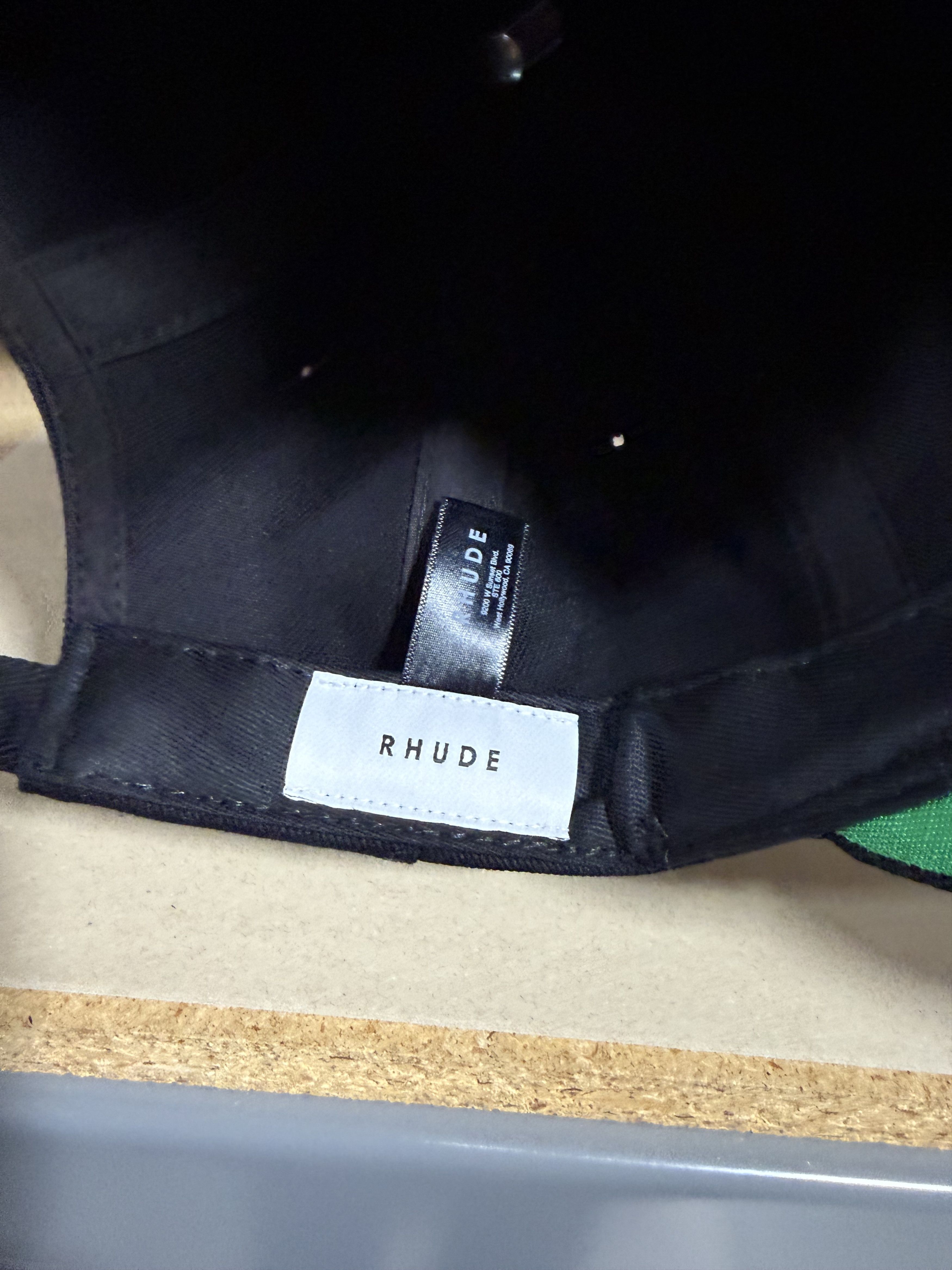 Rhude Rhude Racing Crest Hat 'Black/Maroon' Size ONE SIZE - 2 Thumbnail