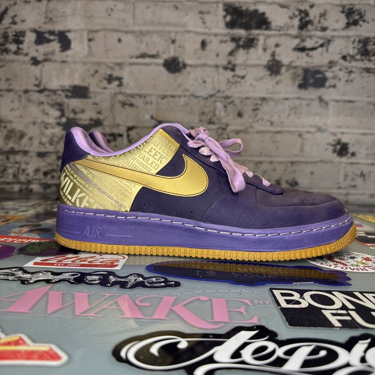 Nike Nike Air Force 1 SPRM '07 Jamaal Wilkes Original Six Sz 9.5 Size US 9.5 / EU 42-43 - 3 Thumbnail