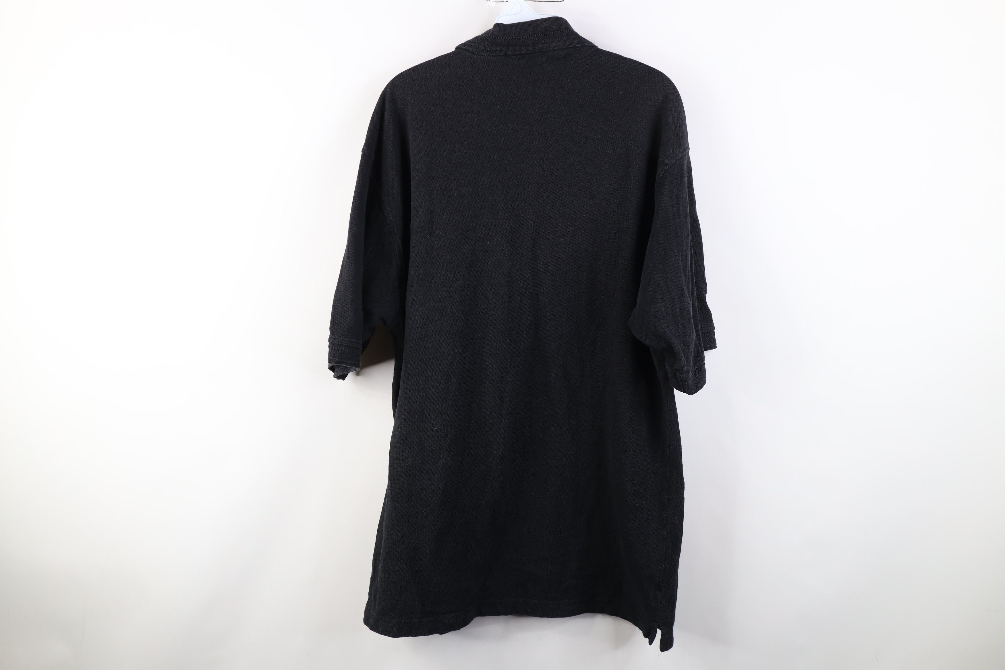 Vintage Vintage 90s Streetwear Baggy Golf Polo Shirt Black Cotton Size US L / EU 52-54 / 3 - 11 Thumbnail