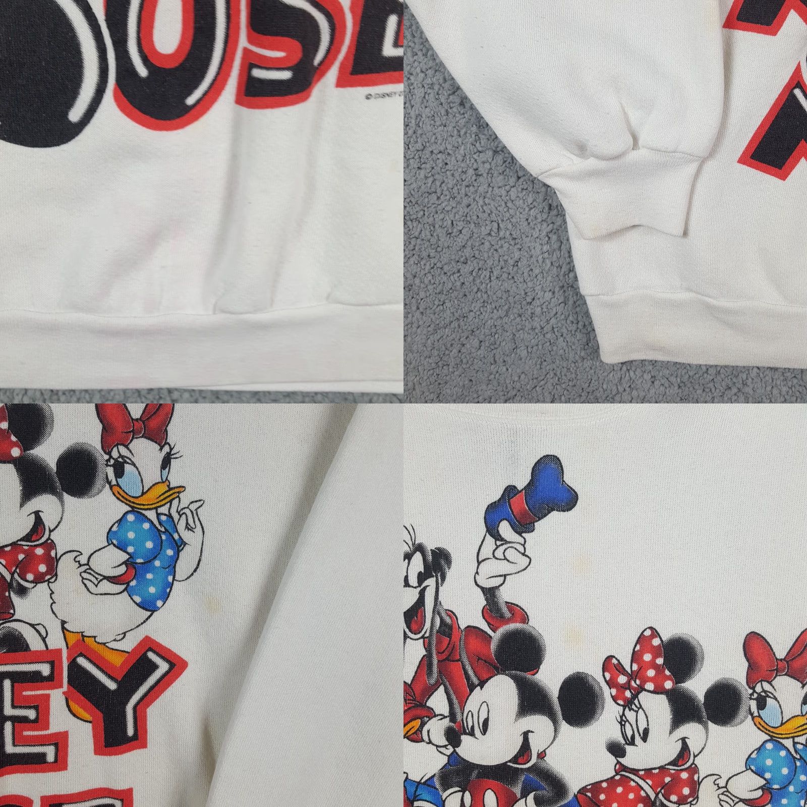 Mickey Unlimited VINTAGE Mickey Mouse Friends Cartoon Disney Men's XL Pullover Crewneck Sweatshirt Size US XL / EU 56 / 4 - 8 Thumbnail