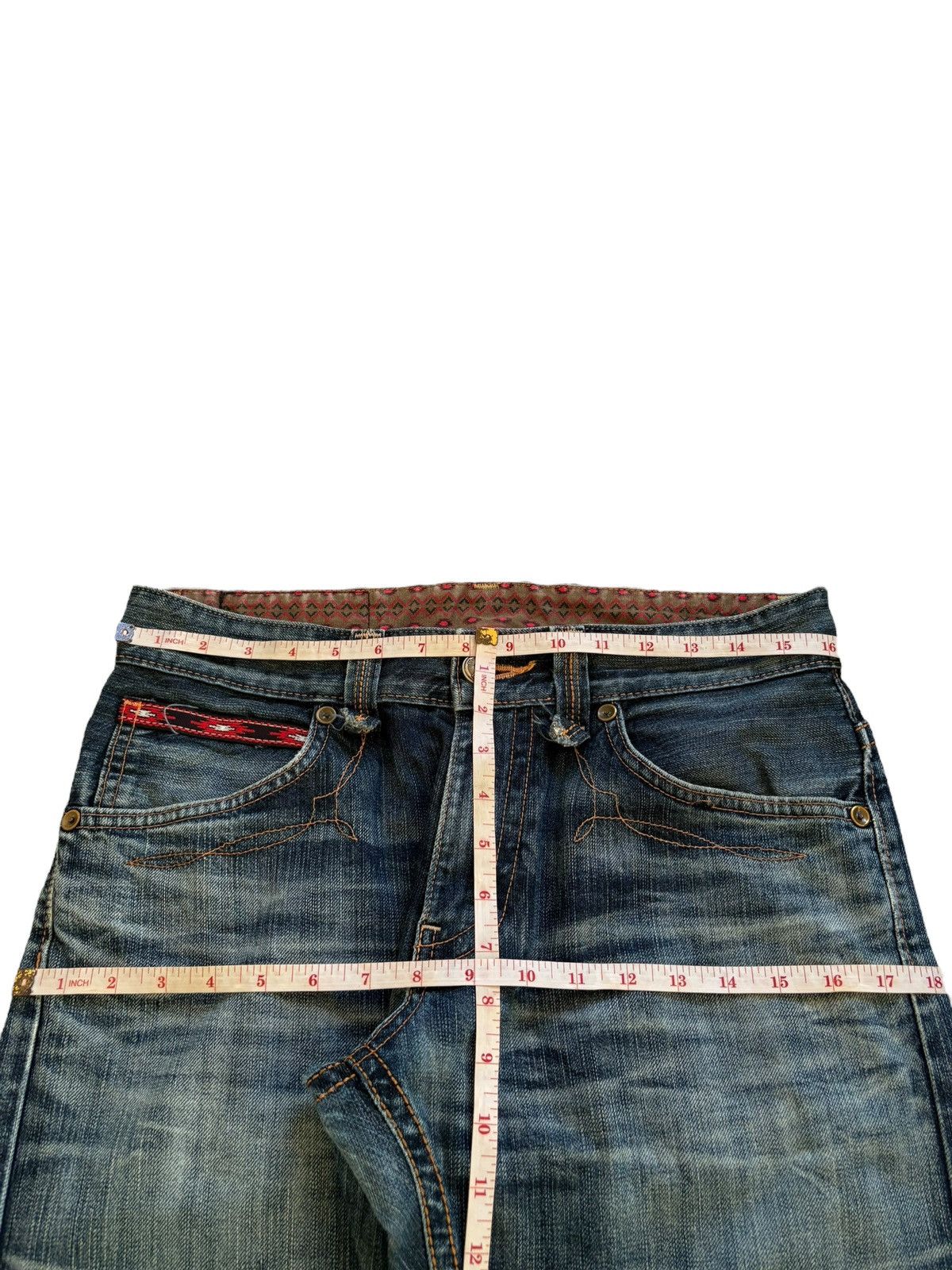Edwin × Japanese Brand Exclusive Vintage Edwin Faded Mud Wash Loose Baggy Jeans Size US 32 / EU 48 - 12 Thumbnail