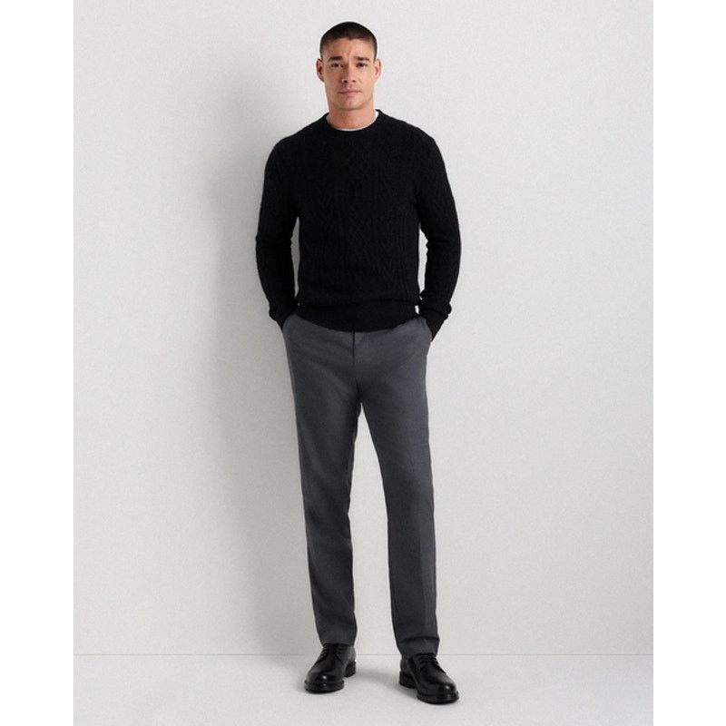 Quince Quince Mens Cashmere Cable Crewneck Sweater Medium NWT Size US M / EU 48-50 / 2 - 2 Thumbnail