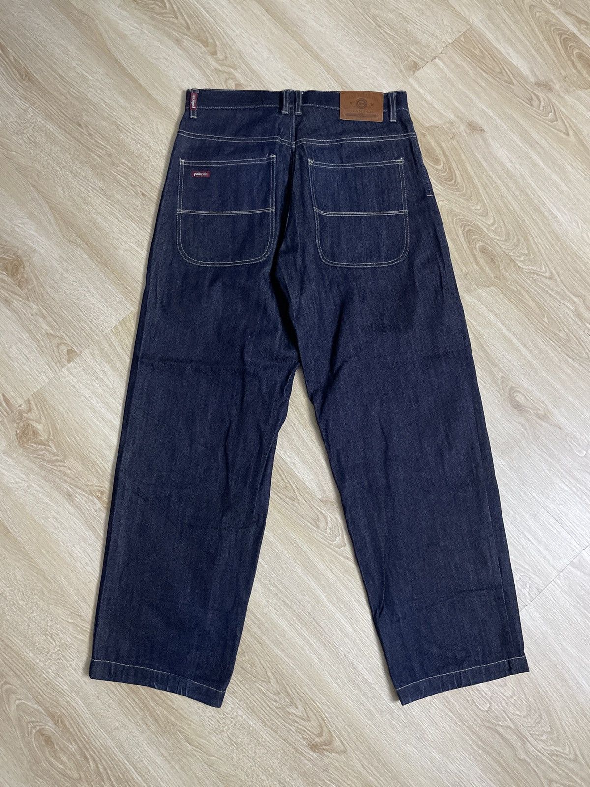 Marc Buchanan × Pelle Pelle × Vintage Vintage Pele Pele X Marc Buchanan Baggy denim pants Size US 34 / EU 50 - 2 Thumbnail