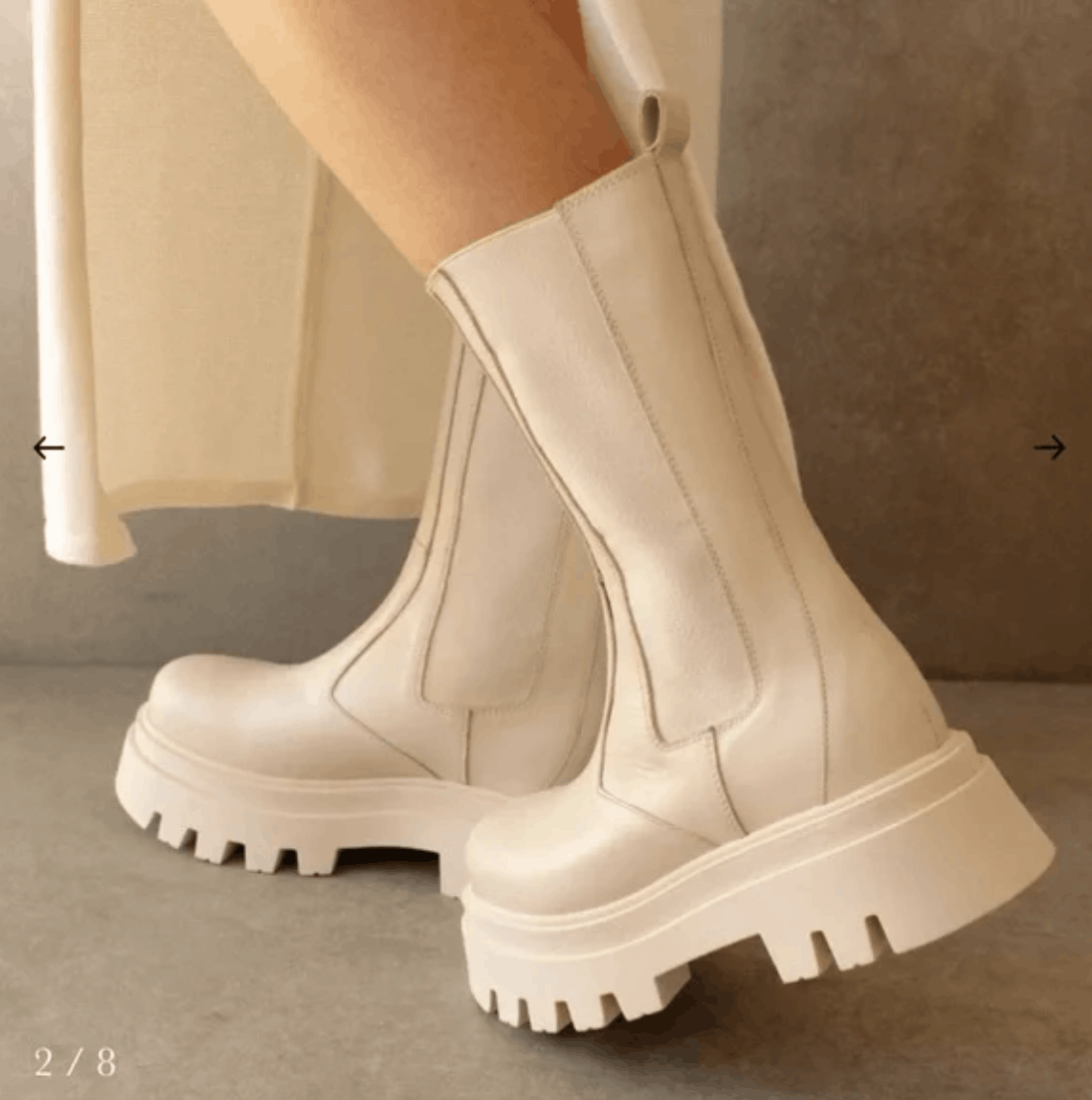ALOHAS Alohas All Rounder Ivory Boots 37 Size US 7 / IT 37 - 2 Thumbnail