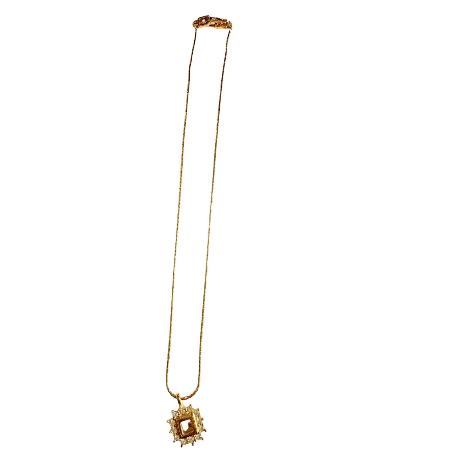 Givenchy Givenchy G with Burst of Rhinestones Necklace Size ONE SIZE - 6 Thumbnail