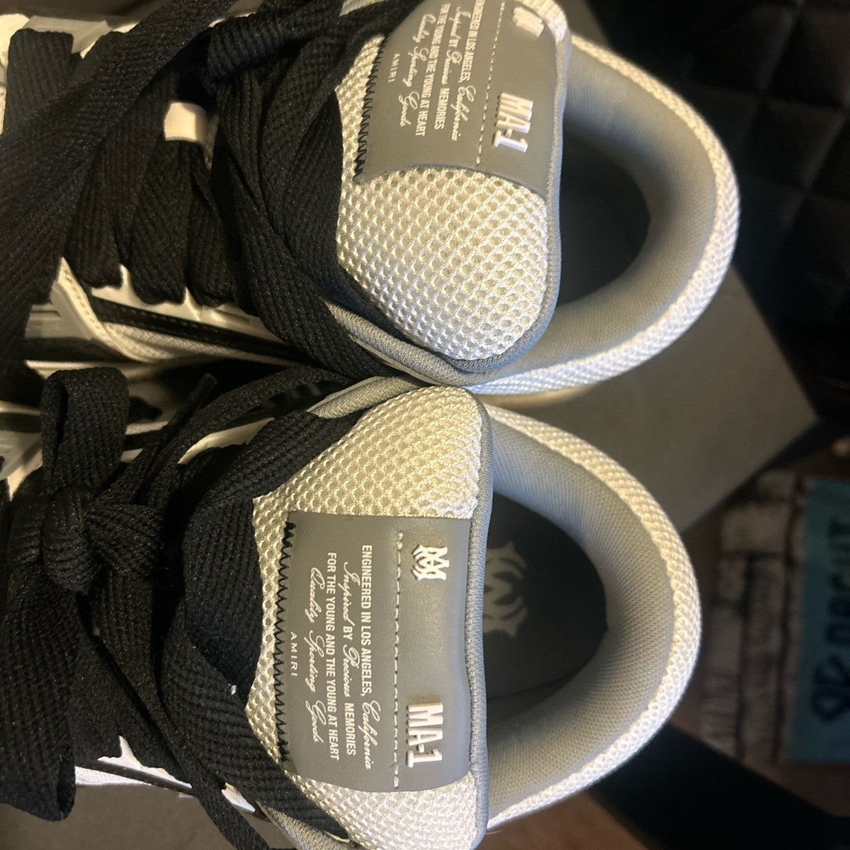 Amiri Amiri MA-1 black and white Size US 13 / EU 46 - 5 Thumbnail