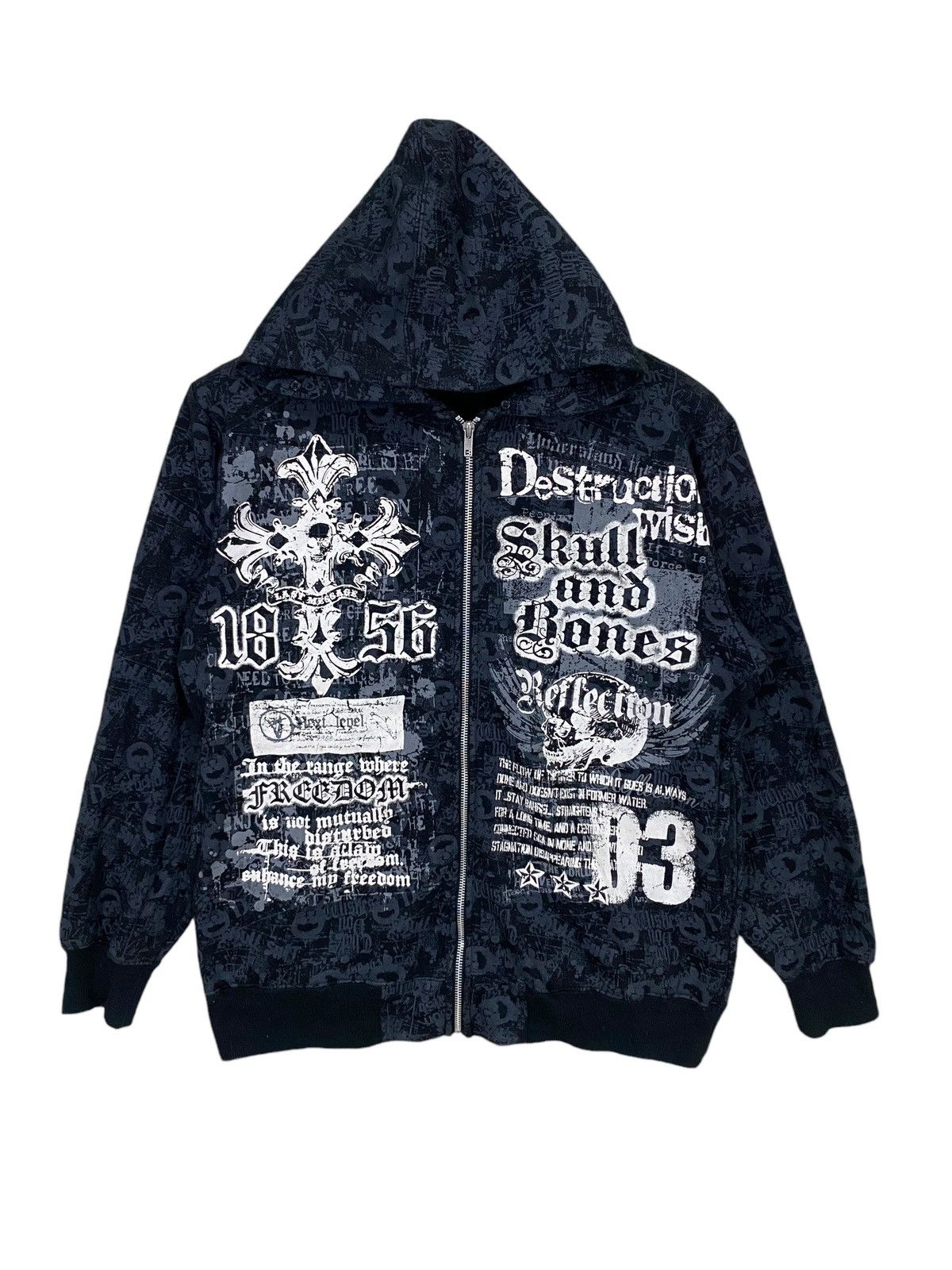 If Six Was Nine Japanase brand beaumere skull and bones full printed Size US M / EU 48-50 / 2 - 1 Thumbnail