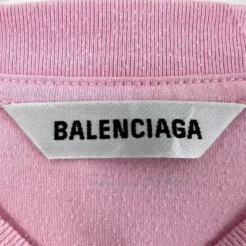 Balenciaga Balenciaga Pink seven language short sleeve T-shirt Size US L / EU 52-54 / 3 - 4 Thumbnail