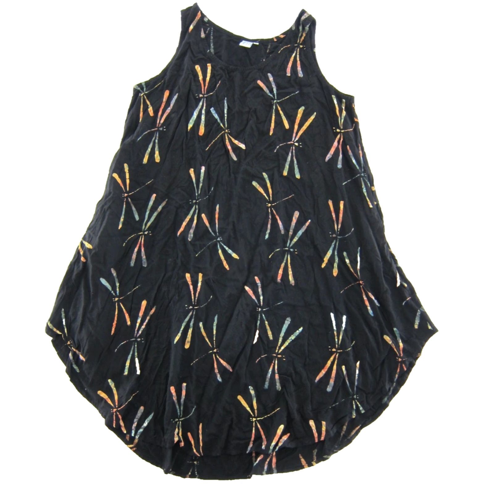 Vintage VINTAGE Bodacious Resort Wear Tank Dress L Black Dragon Fly Midi Dress L Size L / US 10 / IT 46 - 2 Thumbnail