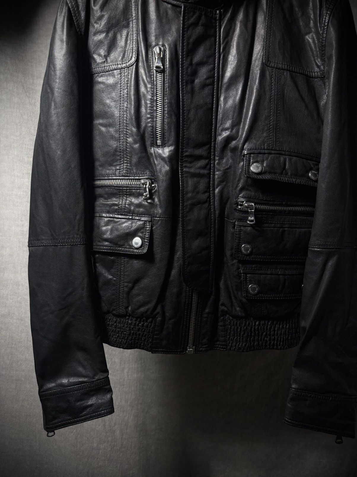 Dolce & Gabbana Dolce & Gabbana AW08 Multi-Pocket Goatskin Utility Jacket Size US M / EU 48-50 / 2 - 5 Thumbnail
