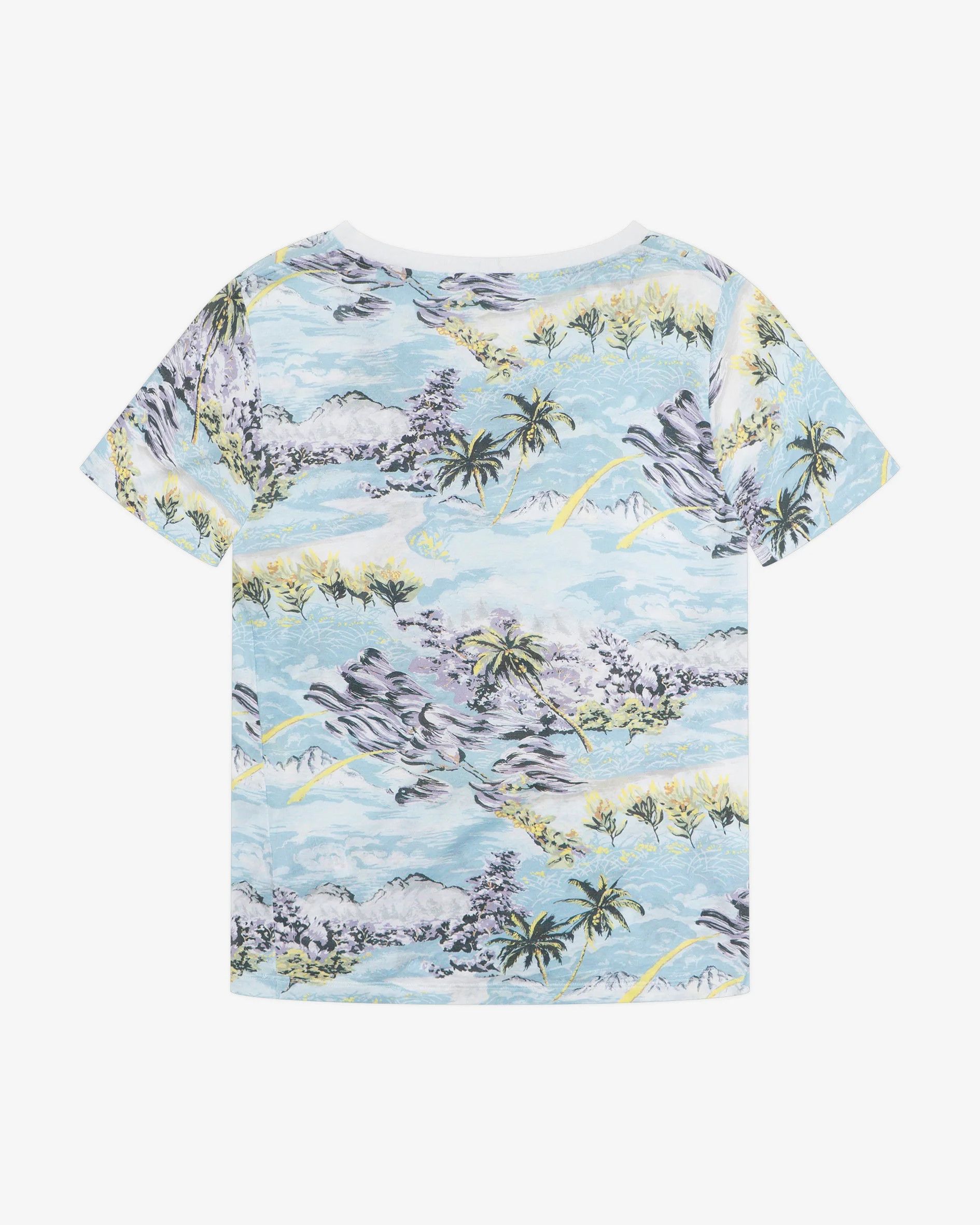Saint Laurent Paris Blue Floral Hawaiian T-Shirt (SS16) Size US M / EU 48-50 / 2 - 2 Thumbnail