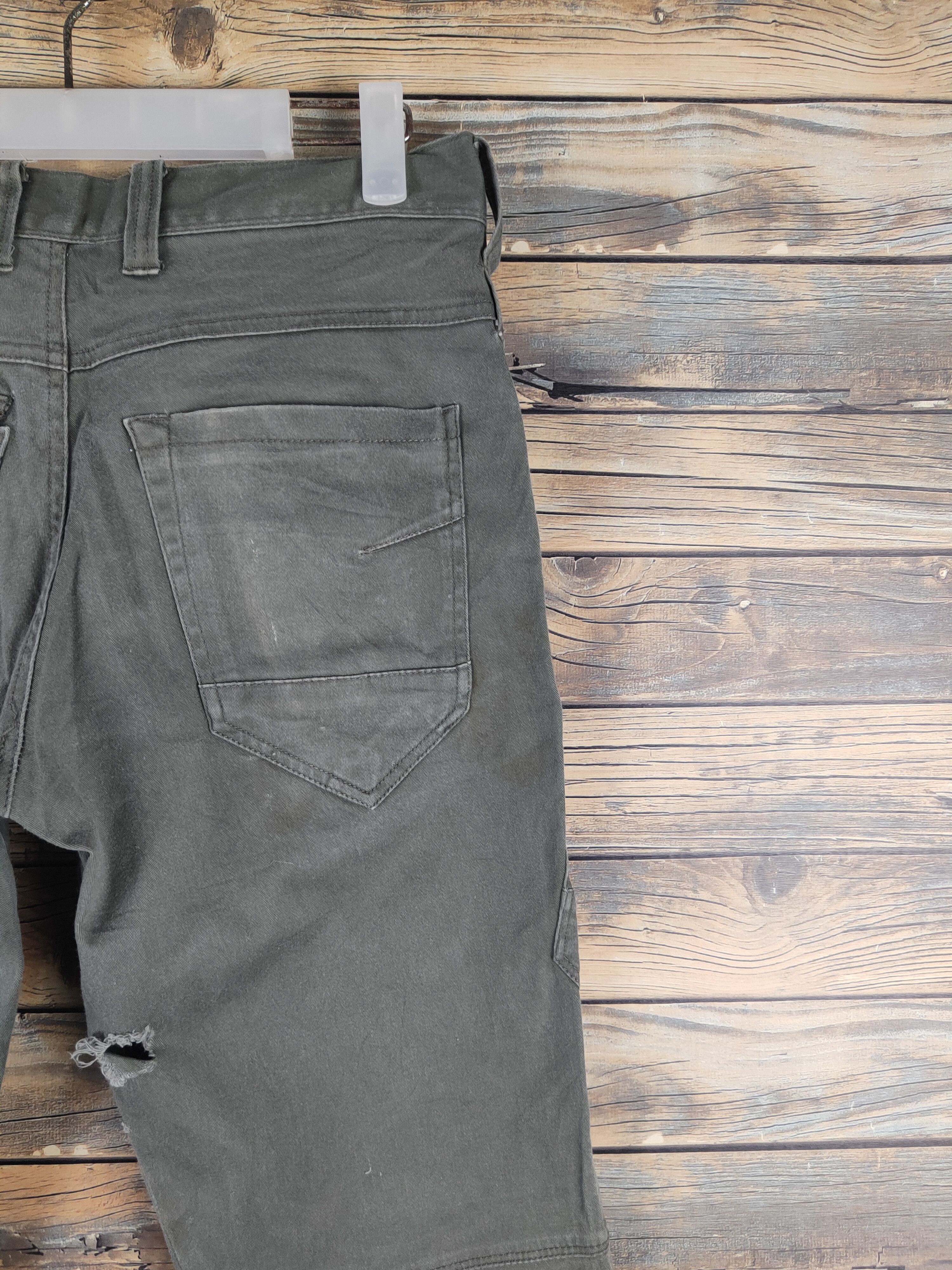 Japanese Brand DL Burtle Army Green Multipocket Cargo Pants #46-223T Size US 30 / EU 46 - 13 Thumbnail