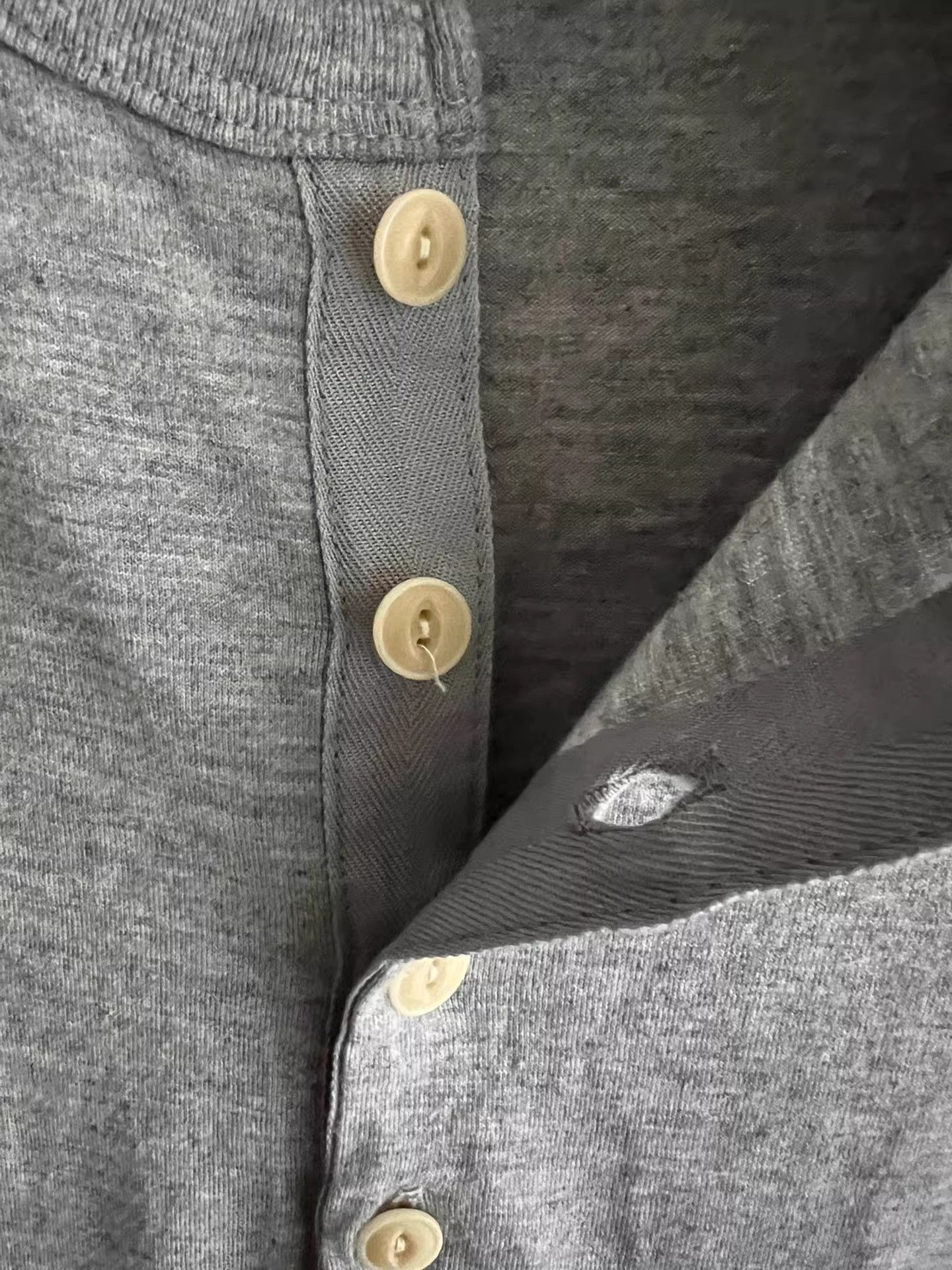 Visvim visvim 2013 Gray Retro Henley T-Shirt Size US M / EU 48-50 / 2 - 7 Thumbnail