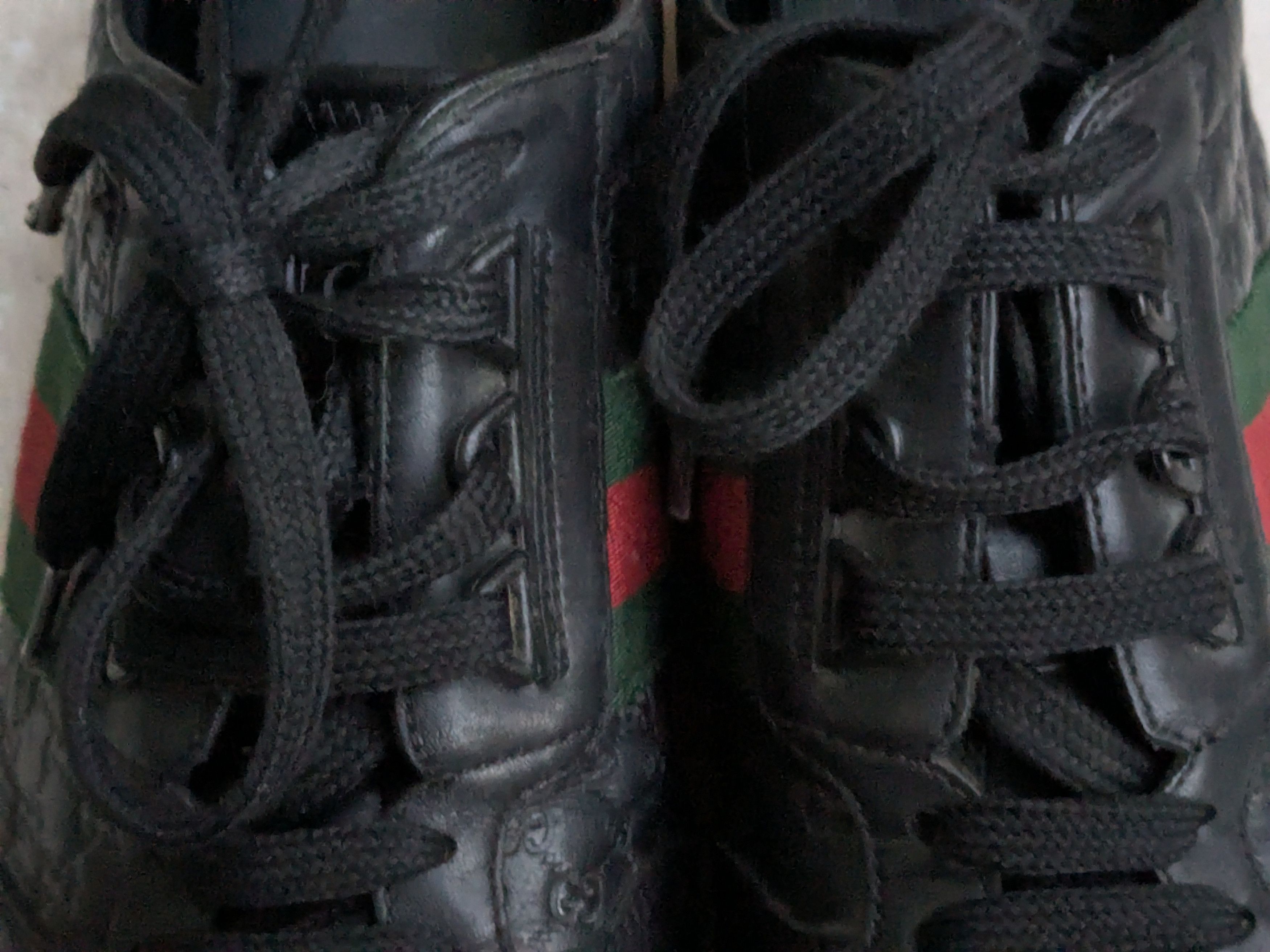 Gucci Gucci Monogram Sneakers Black 11 Low Tops Logo GG Size US 11 / EU 44 - 7 Thumbnail