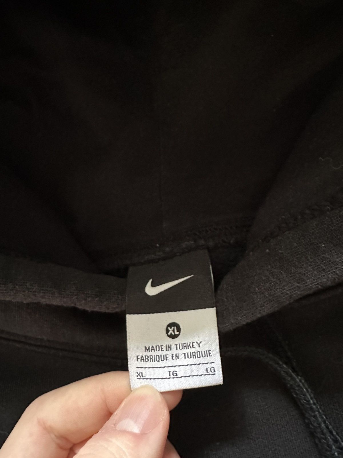 Nike Vintage Nike Baggy Fit Hoodie Mini Swoosh Drill Y2K USA Size US XL / EU 56 / 4 - 3 Thumbnail