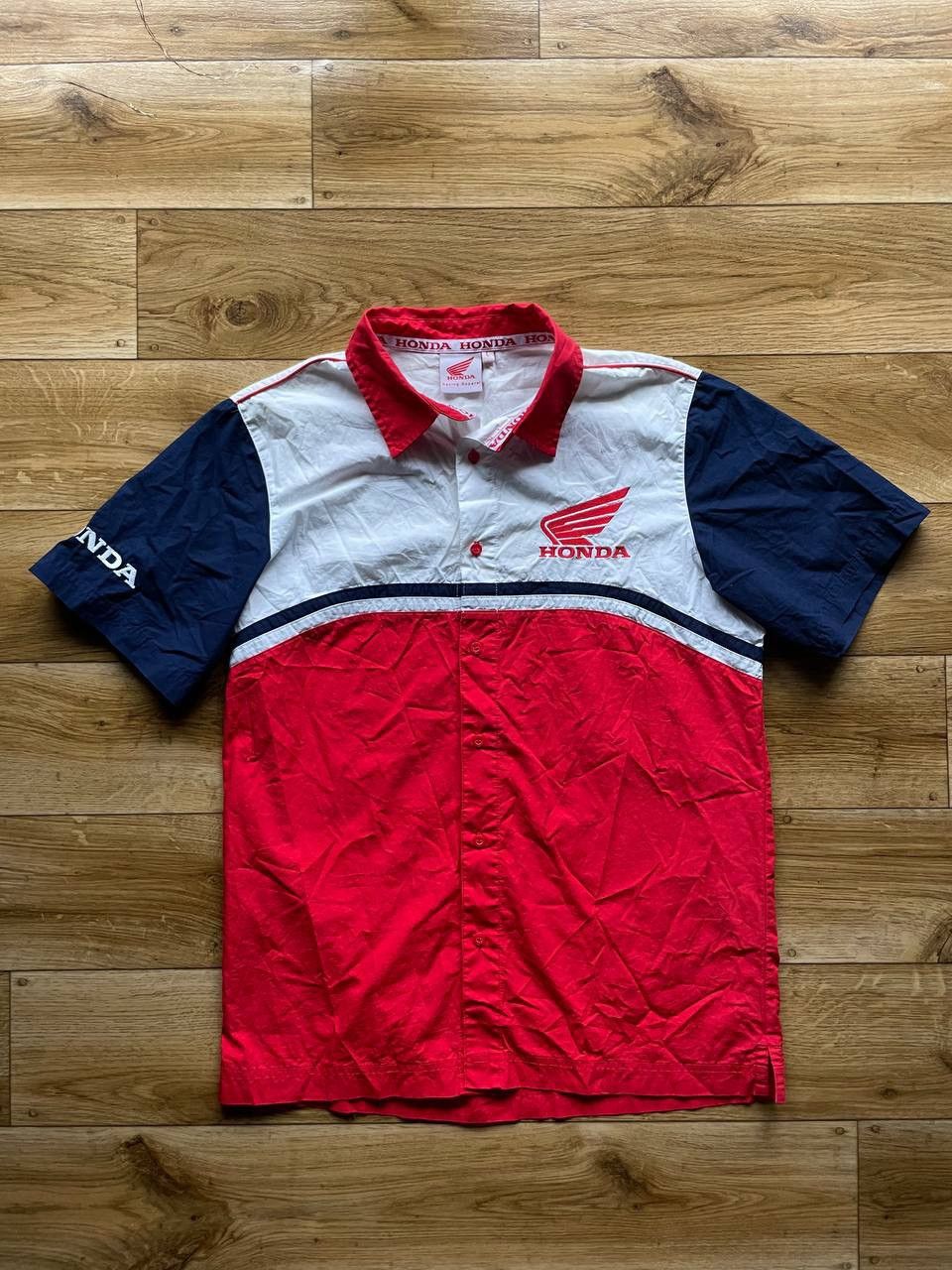 Honda × Vintage Honda Vintage Y2k Shirt Rare Logo Size US L / EU 52-54 / 3 - 2 Thumbnail