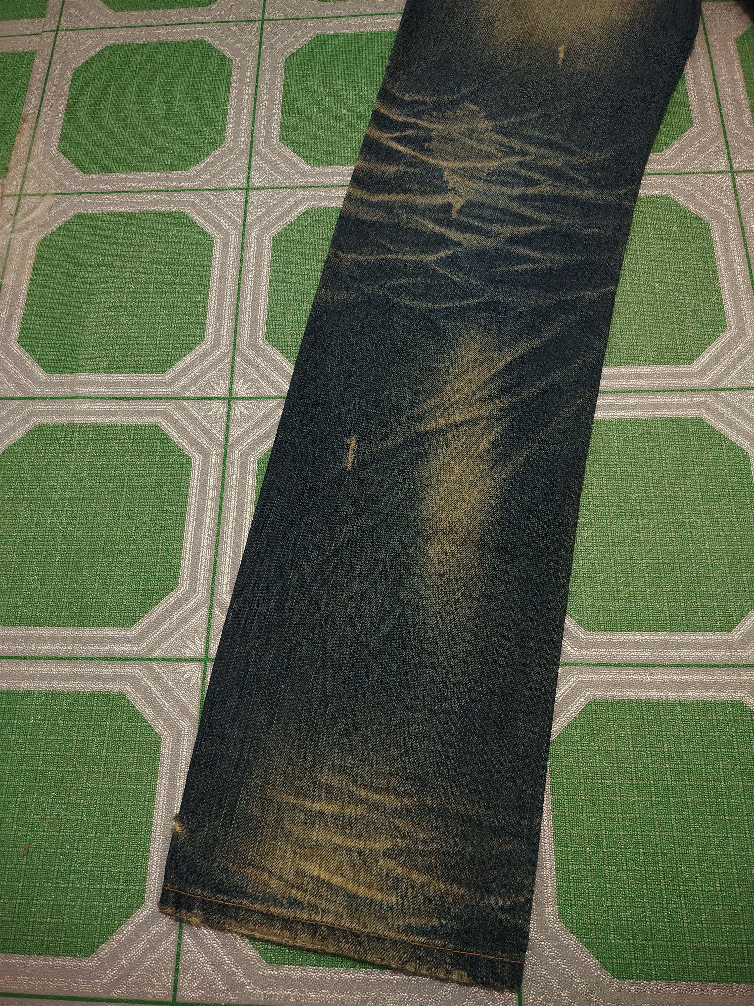 If Six Was Nine Distressed Thrashed The Blue Skin Studded Jeans Size US 30 / EU 46 - 19 Thumbnail