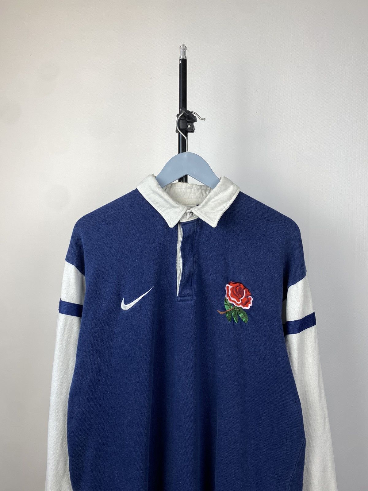 Nike × Vintage Vintage 90s Nike rugby England 🏴󠁧󠁢󠁥󠁮󠁧󠁿 Y2K Travis Scott style Size US L / EU 52-54 / 3 - 2 Thumbnail