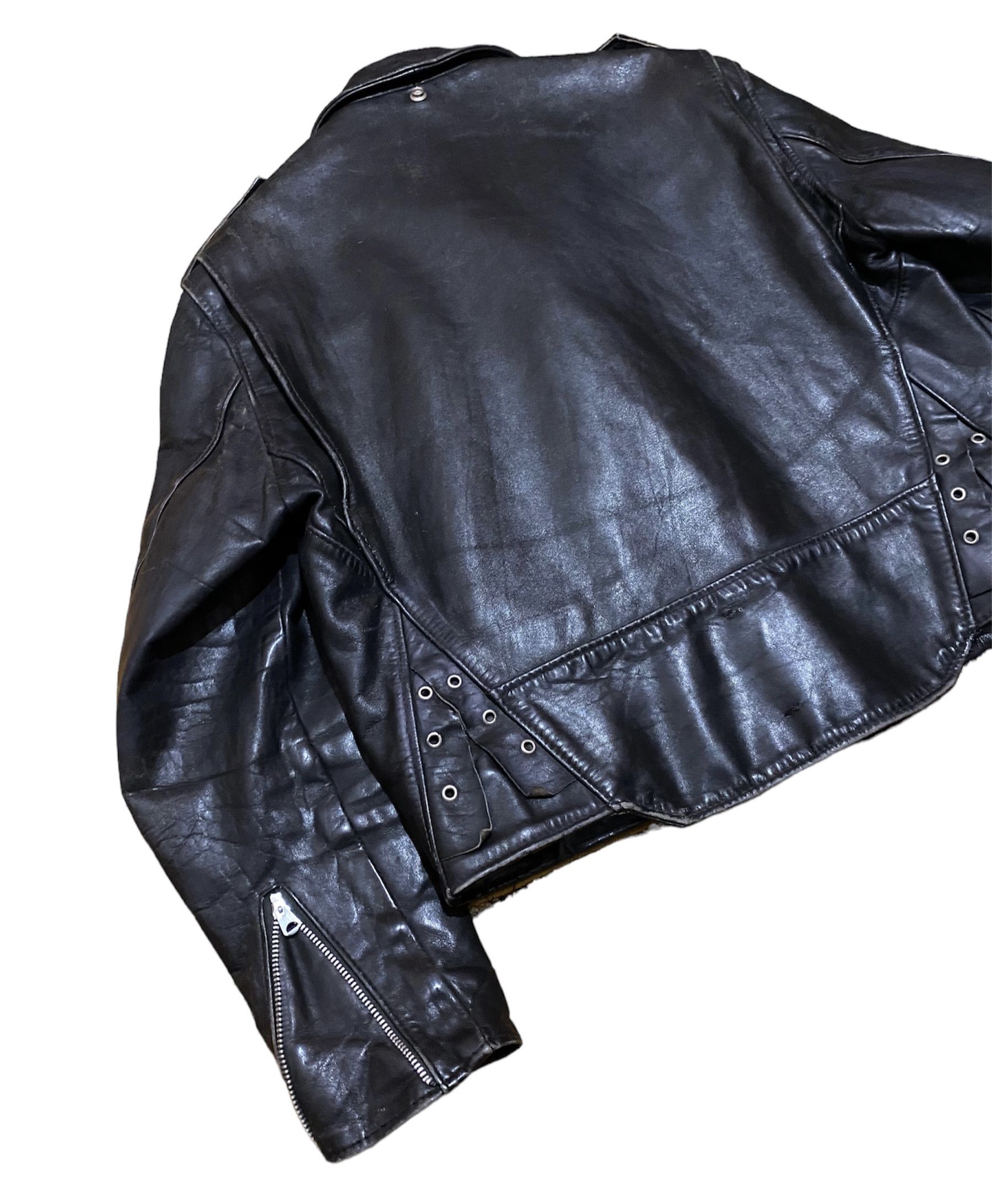 Vintage Vintage 60s Perfecto Style Motorcycle Biker Leather Jacket Size US M / EU 48-50 / 2 - 7 Thumbnail