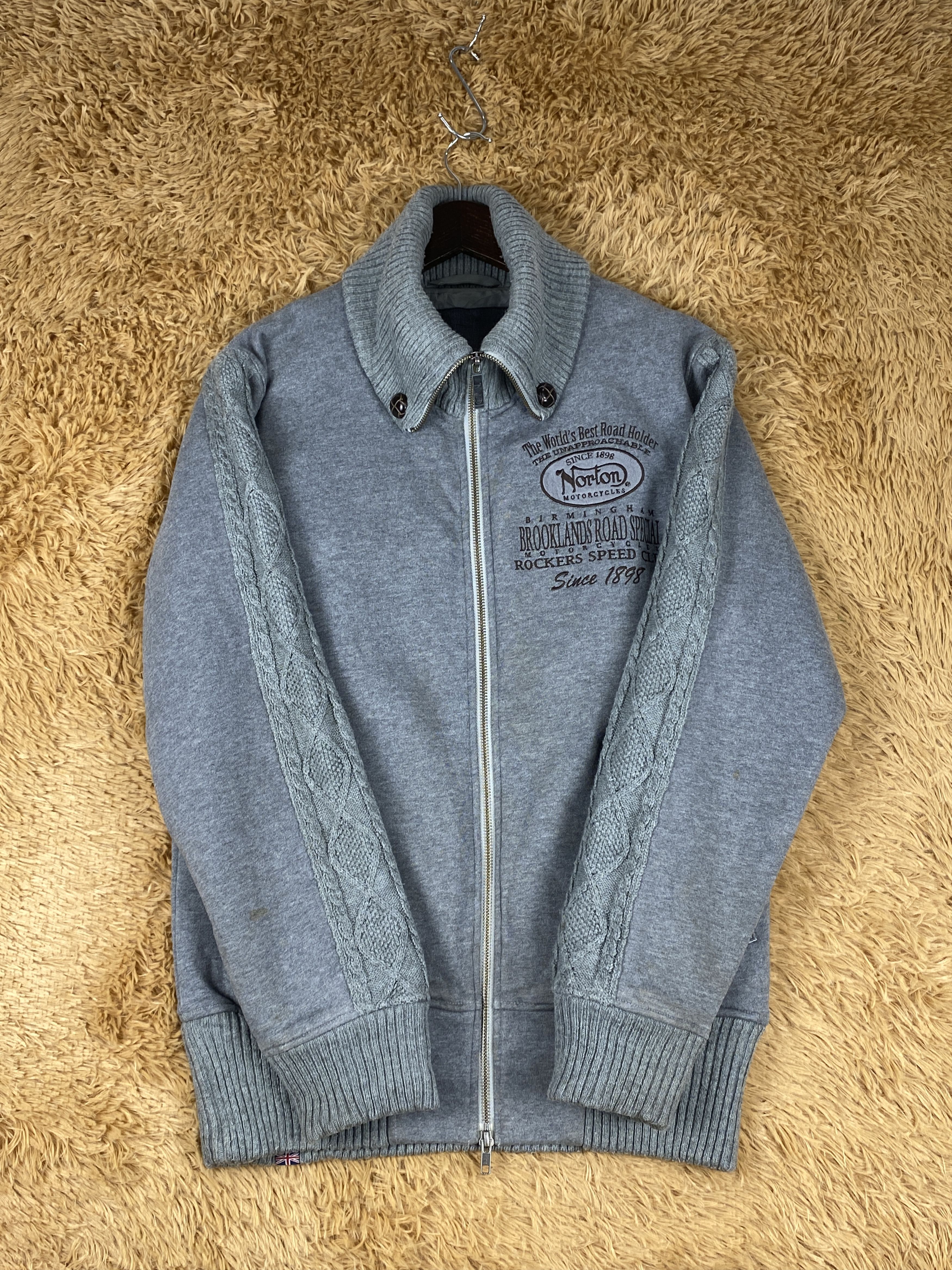 Norton Vintage Norton Motorcycles Rider Sweatshirt J1834 Size US S / EU 44-46 / 1 - 5 Thumbnail