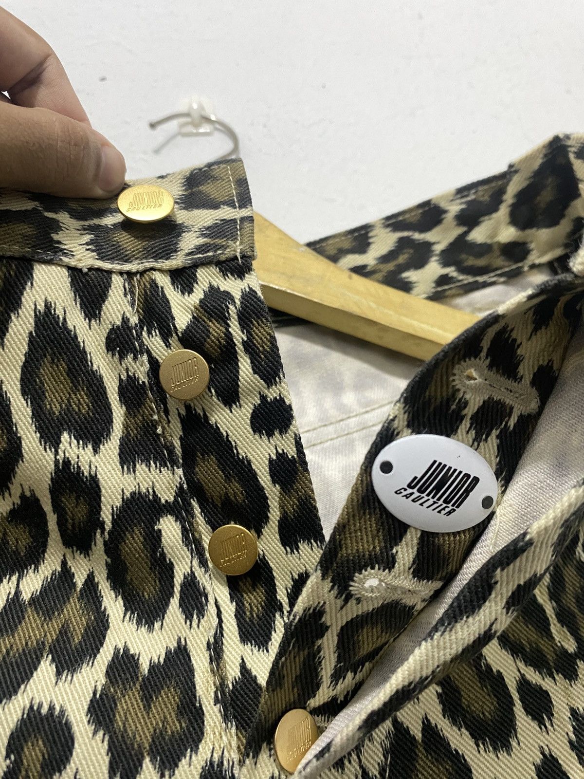 Jean Paul Gaultier Junior Gaultier Leopard Jeans Size US 29 - 4 Thumbnail