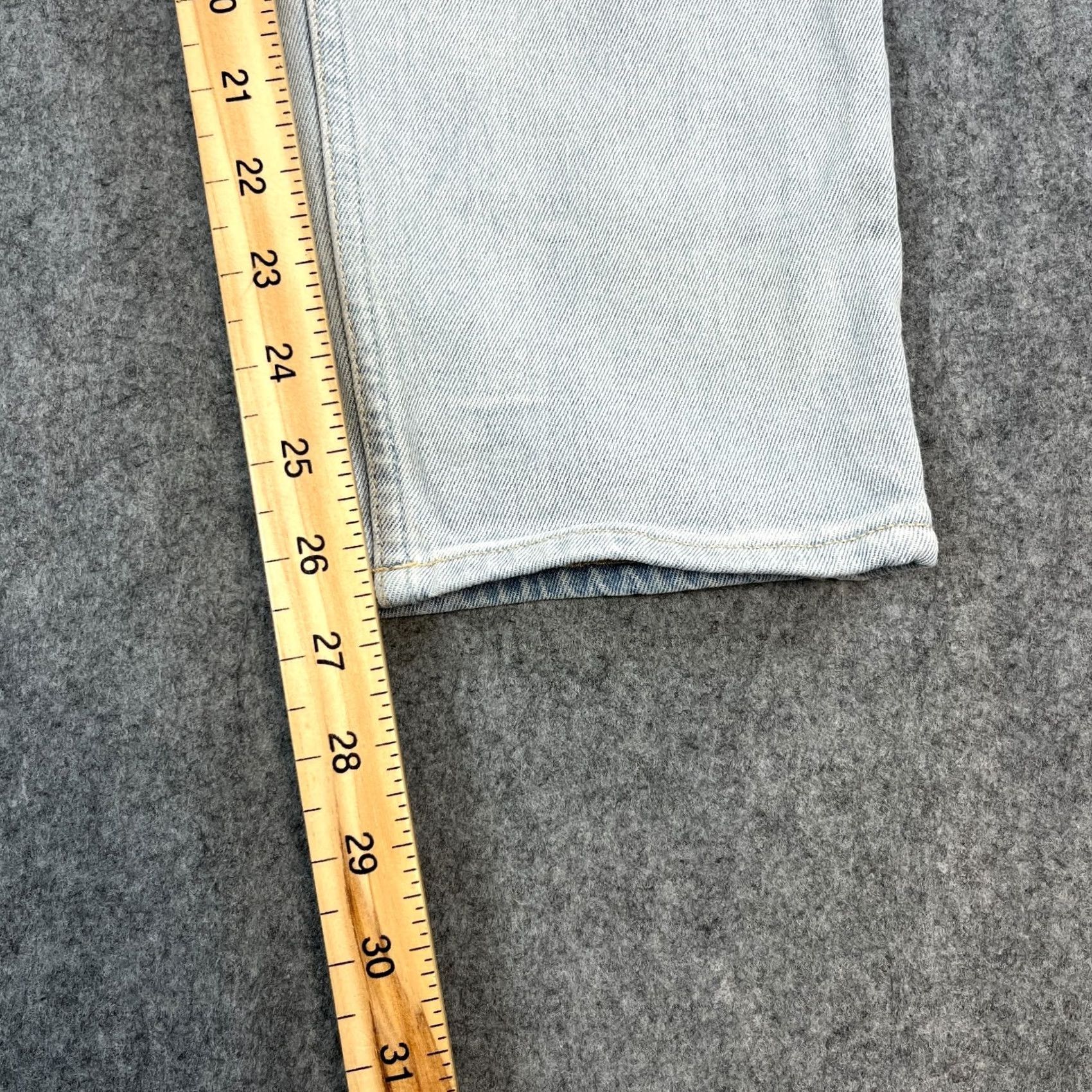 Allsaints AllSaints Jeans Slim Tapered Drop Crotch 30 28 Light Blue Stretch DEAN Mens Jeans Size US 30 / EU 46 - 4 Thumbnail