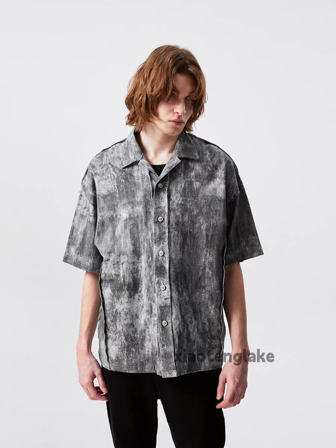 Designer × Japanese Brand × Vintage Unisex washed faded cleanfit yuppie grunge tie dye shirt Size US XL / EU 56 / 4 - 3 Thumbnail