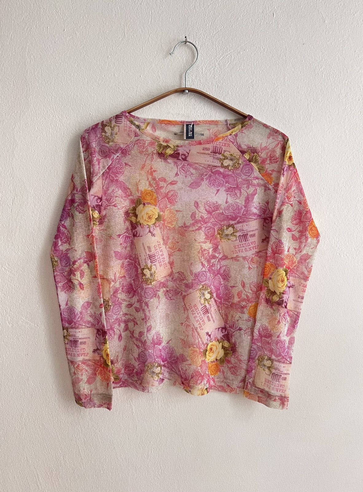 Jean Paul Gaultier Jean Paul Gaultier floral print mesh Size L / US 10 / IT 46 - 1 Thumbnail