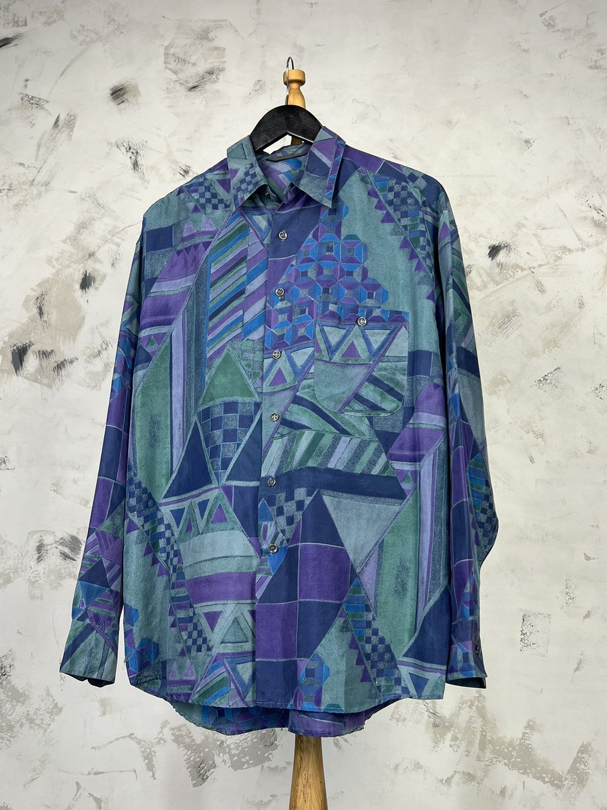 Marks & Spencer Vintage Marks & Spencer Silk Shirt Size L - XL Size US L / EU 52-54 / 3 - 1 Thumbnail