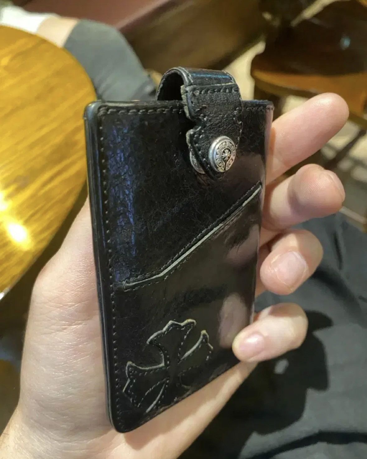 Chrome Hearts *rare* Leather Patch Card Case Size ONE SIZE - 2 Thumbnail